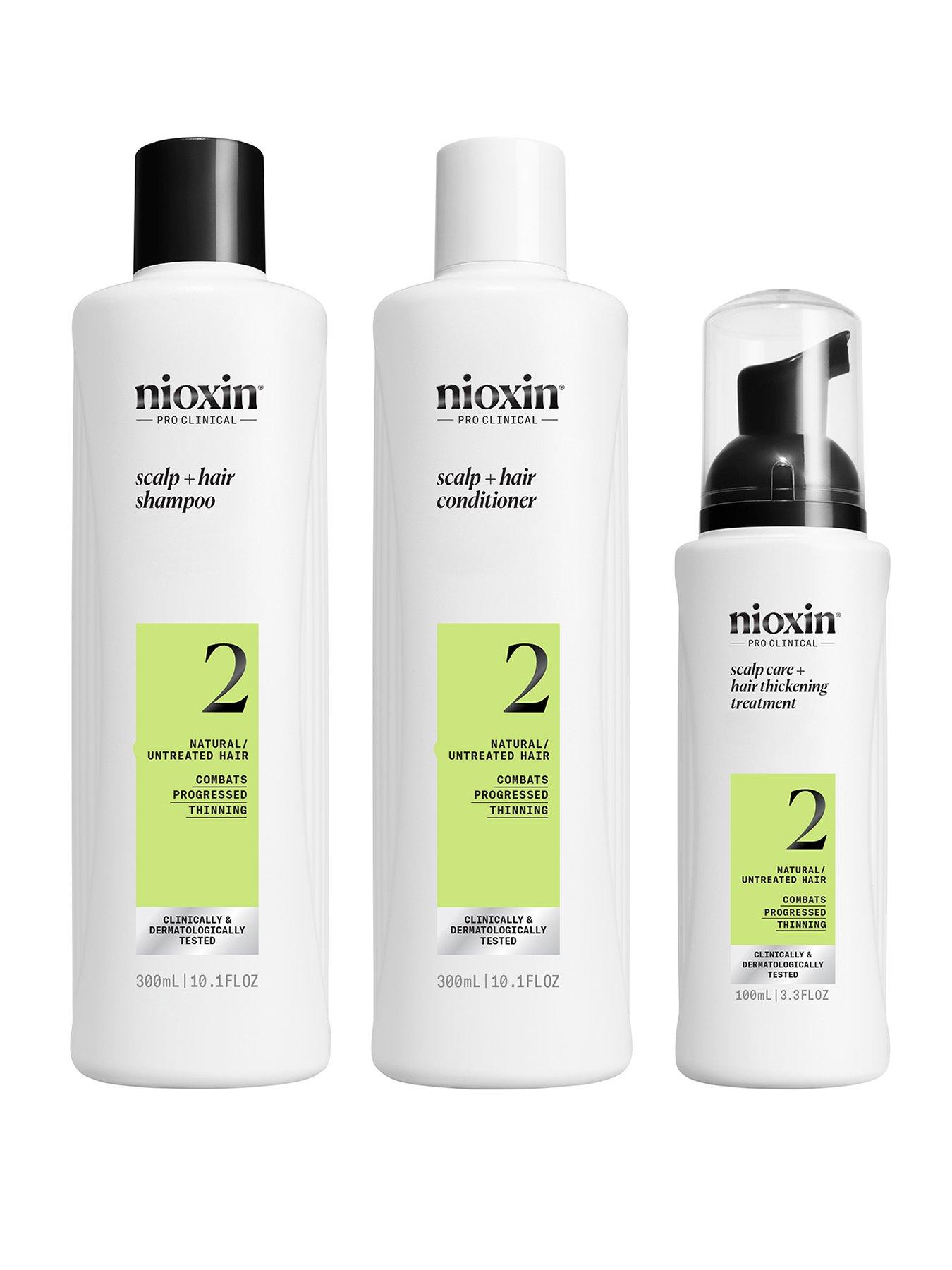 Nioxin Nioxin Scalp + Hair Thickening System 2 for Natural Hair with Progressed Thinning, Loyalty Kit