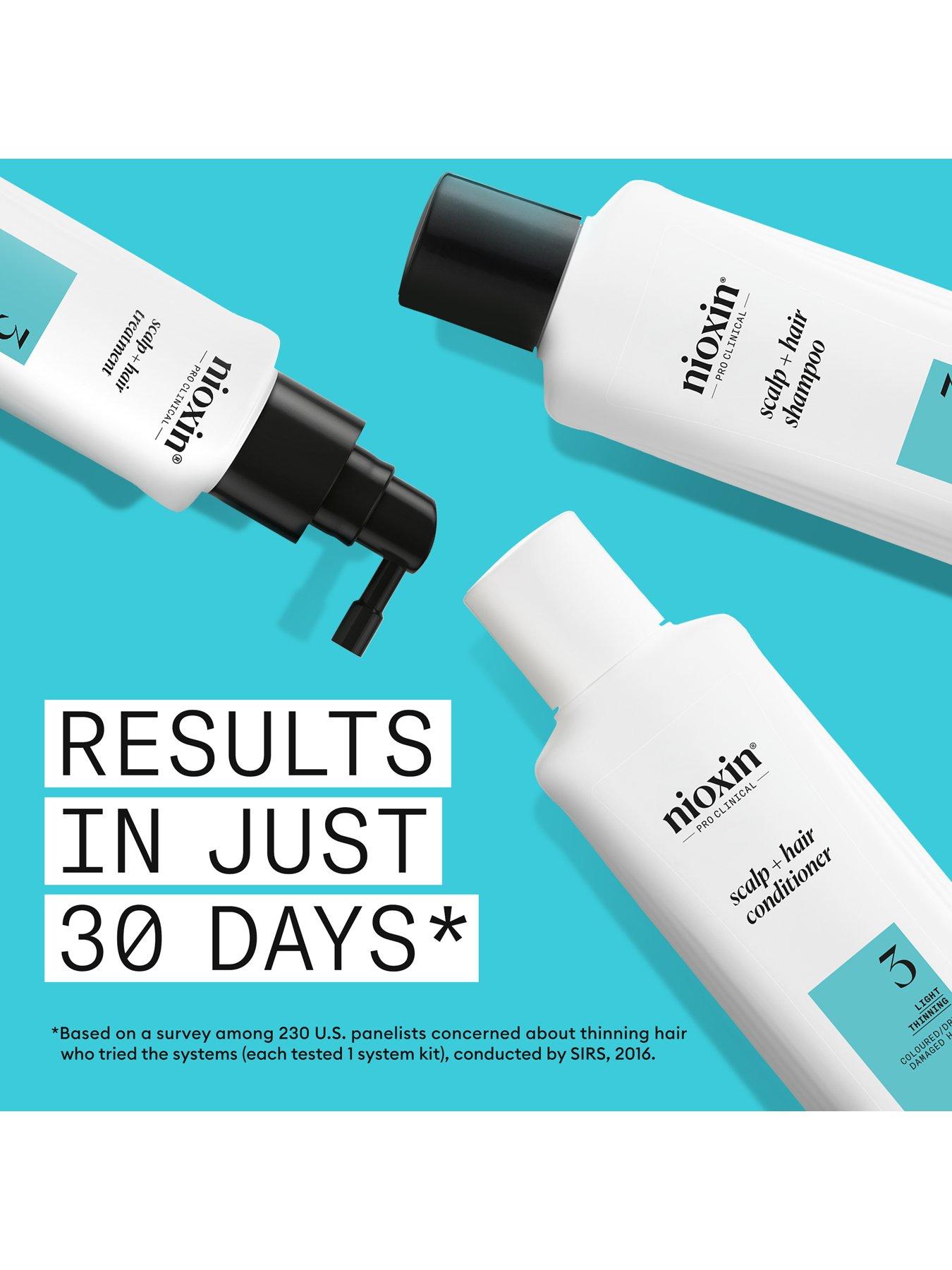 Image 3 of 7 of Nioxin Scalp + Hair Thickening System 3 for Coloured, Dry and Damaged Hair with Light Thinning, Loyalty Kit