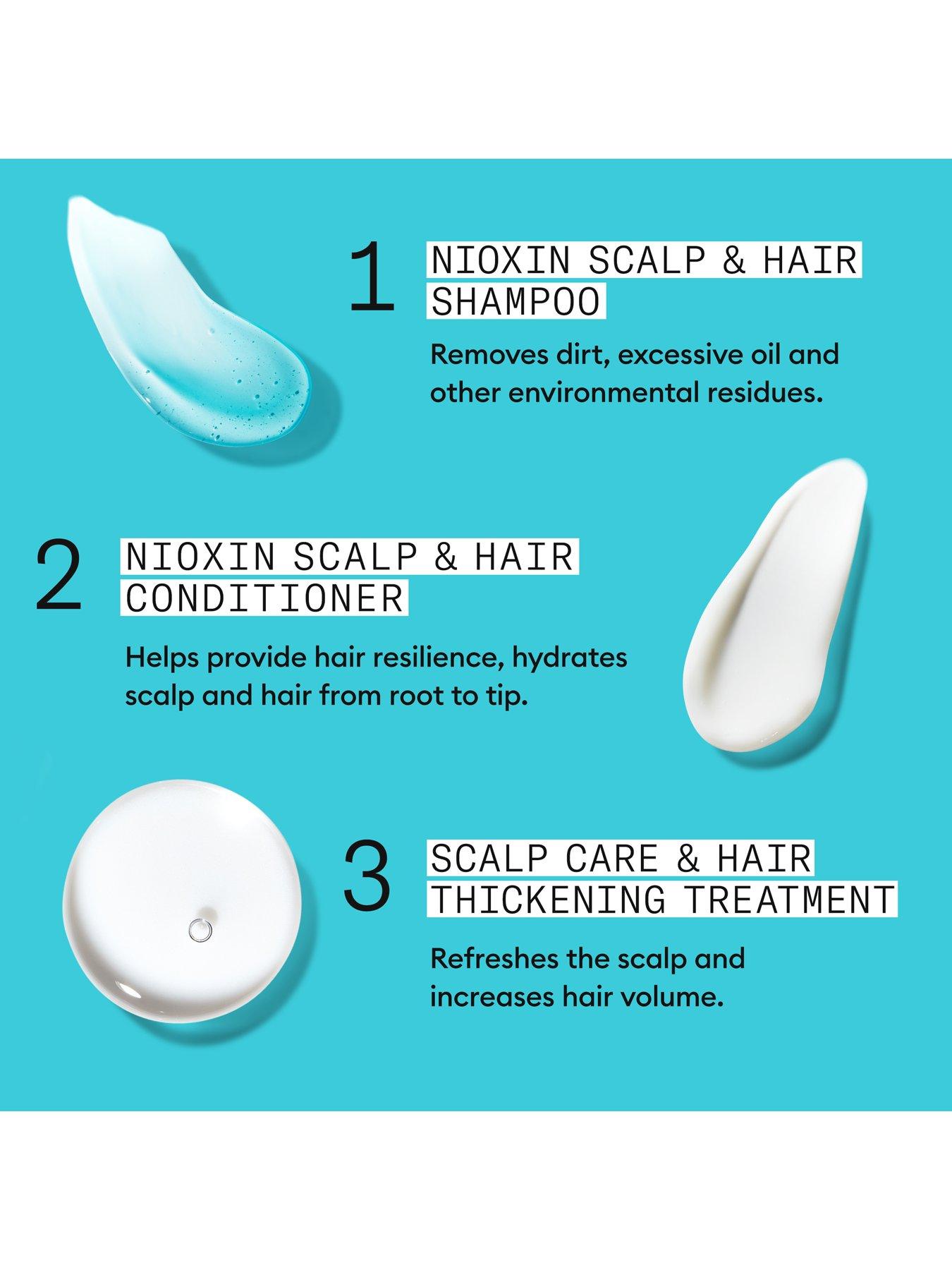 Image 7 of 7 of Nioxin Scalp + Hair Thickening System 3 for Coloured, Dry and Damaged Hair with Light Thinning, Loyalty Kit