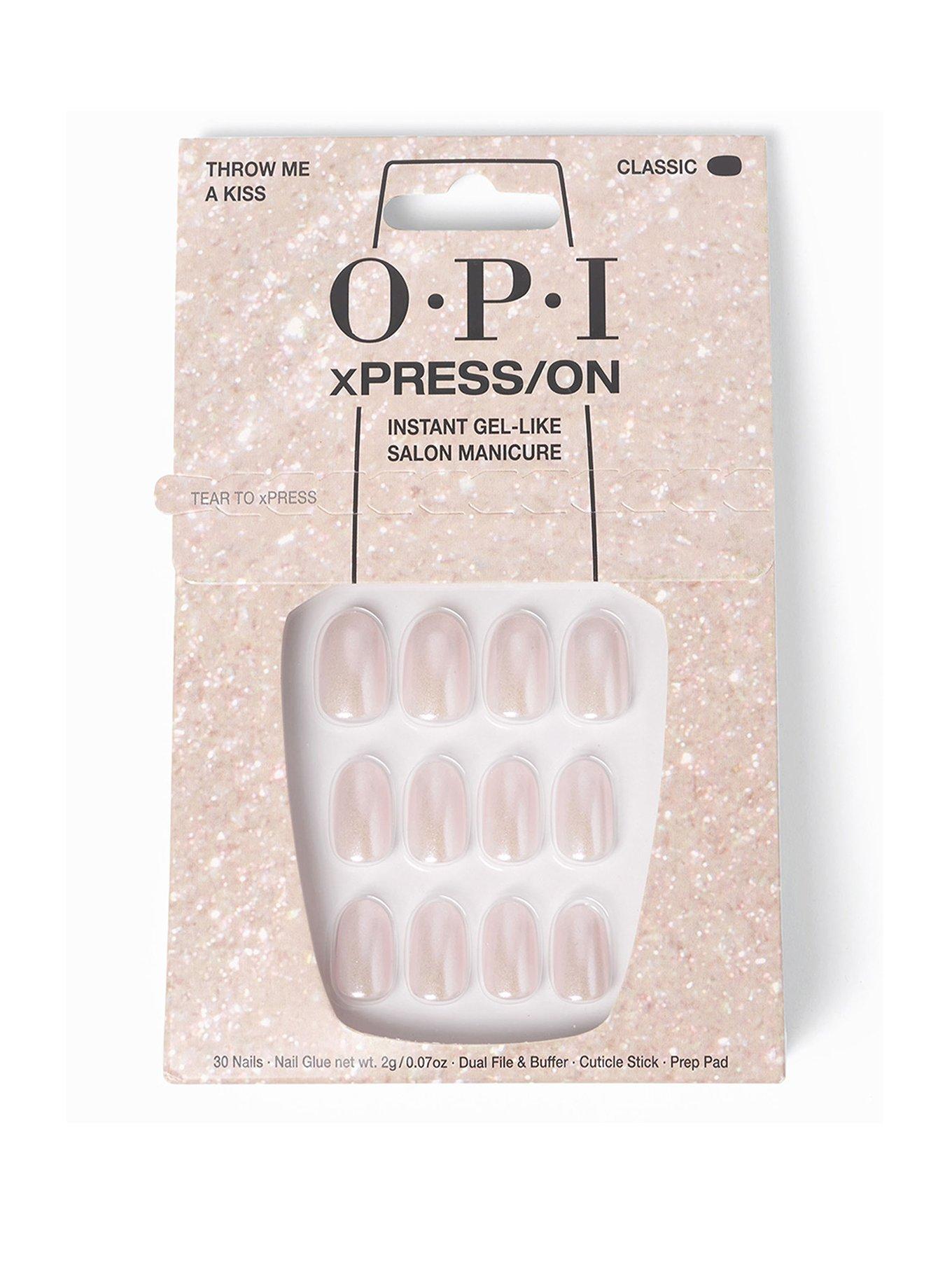 OPI xPRESS/ON - Throw Me a Kiss Press On Nails Gel-Like Salon Manicure