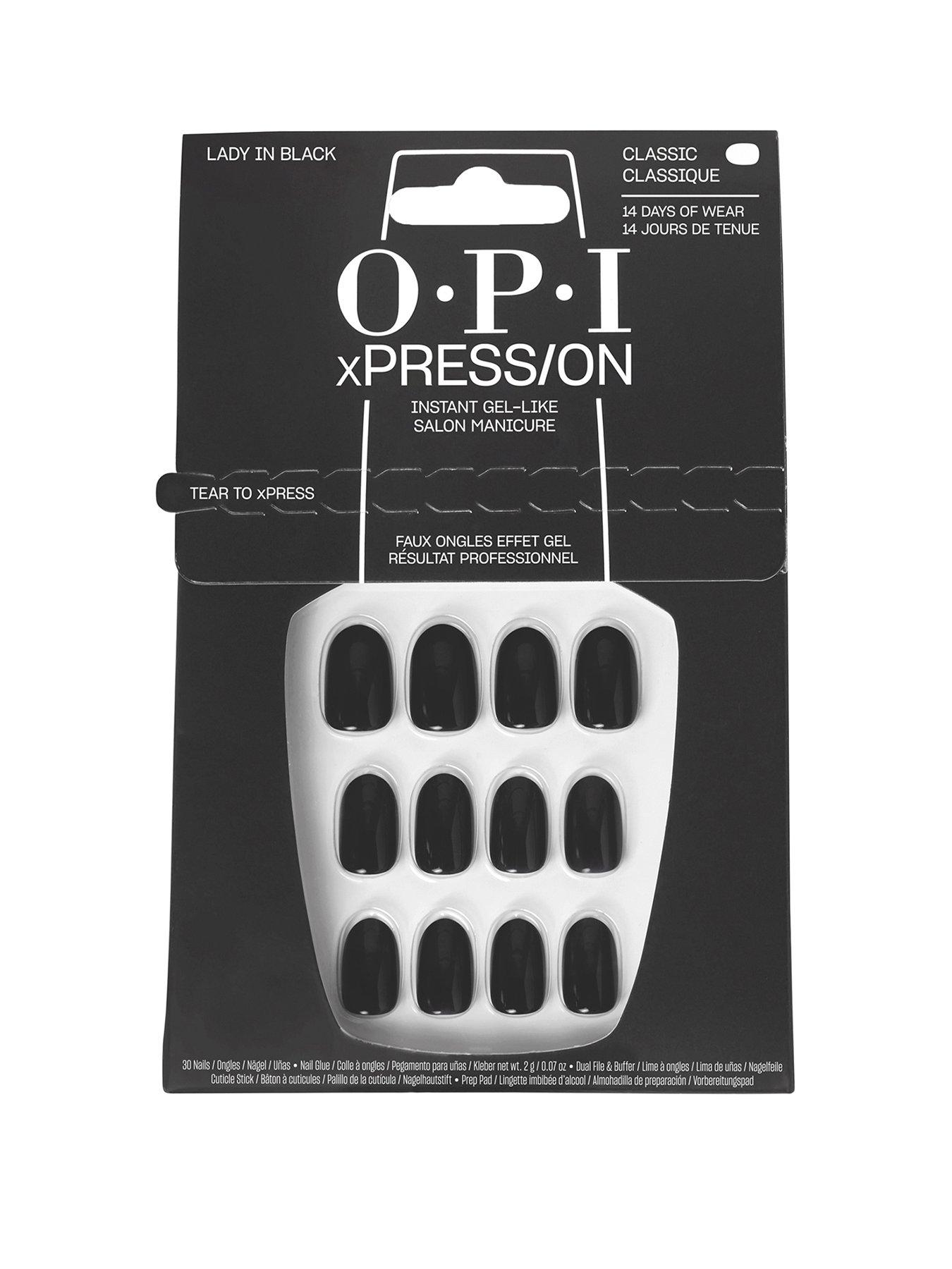 OPI xPRESS/ON - Lincoln Park After Dark Press On Nails Gel-Like Salon Manicure