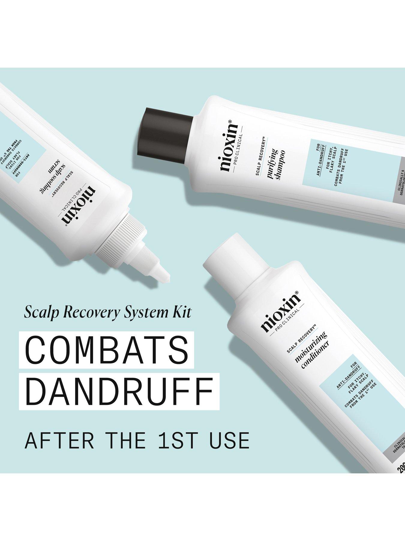 Image 3 of 7 of Nioxin Scalp Recovery System for  Anti-Dandruff & Itchy Scalp Relief - Includes Shampoo, Conditioner and Serum
