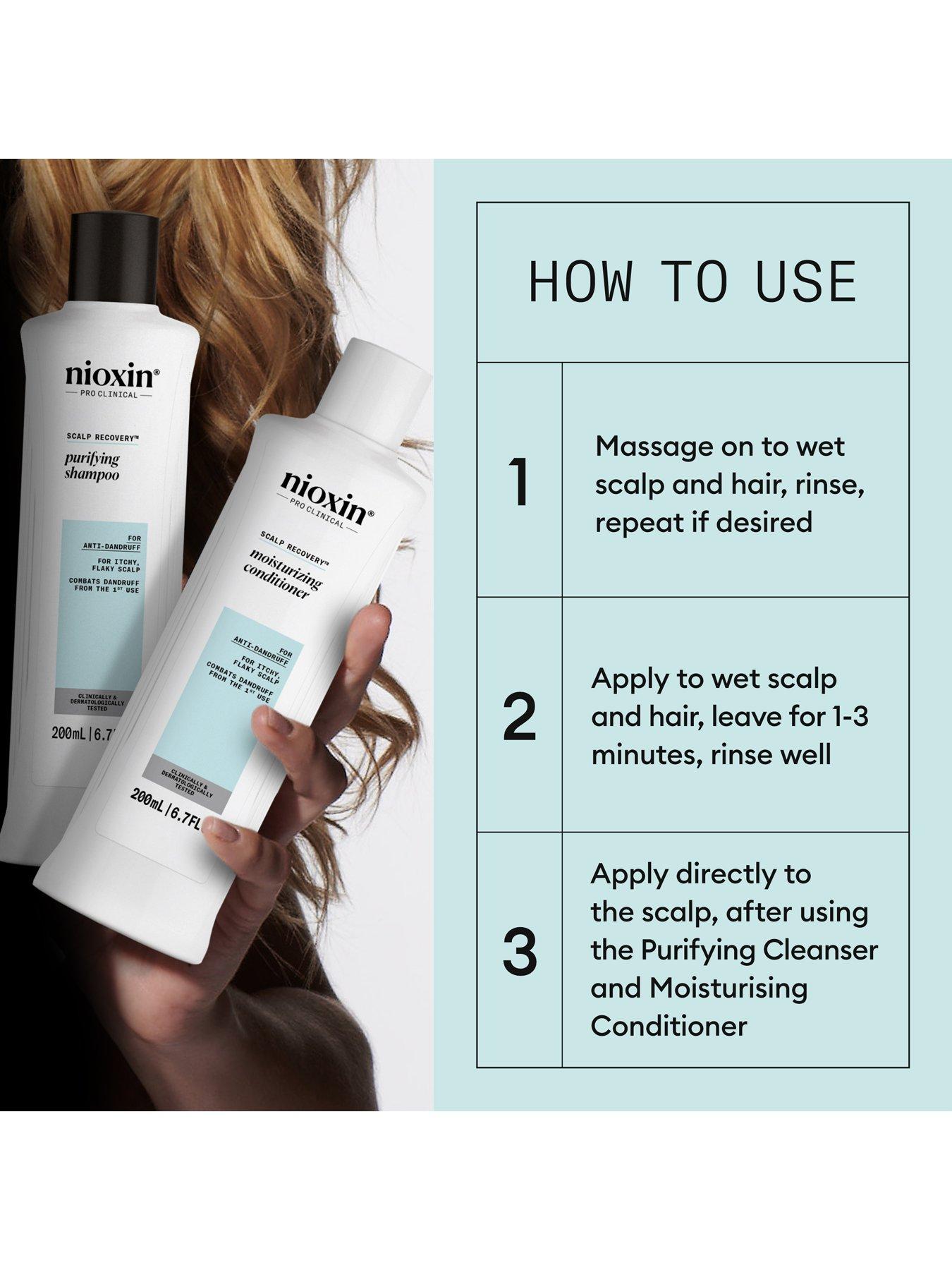 Image 5 of 7 of Nioxin Scalp Recovery System for  Anti-Dandruff & Itchy Scalp Relief - Includes Shampoo, Conditioner and Serum