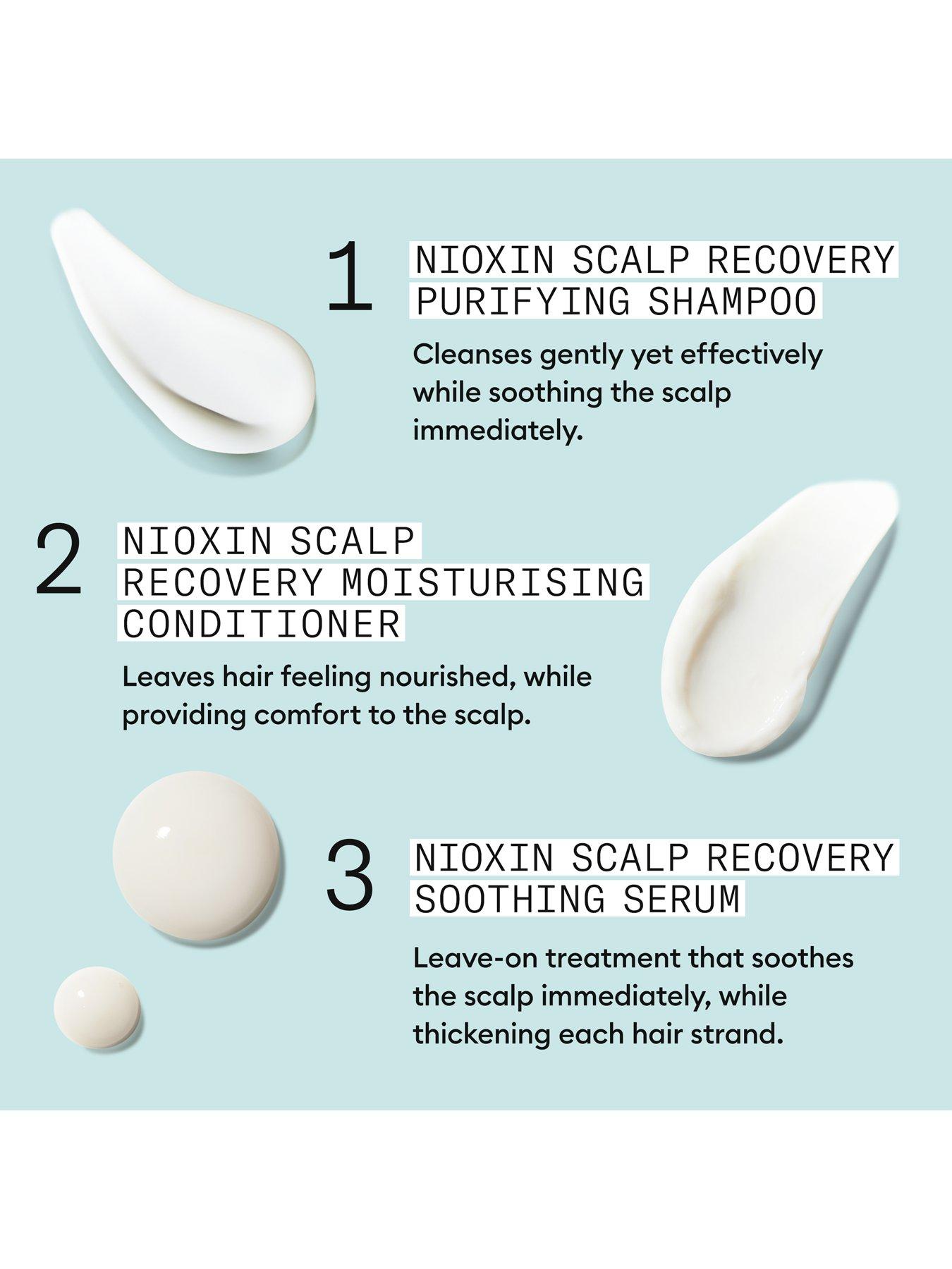 Image 7 of 7 of Nioxin Scalp Recovery System for  Anti-Dandruff & Itchy Scalp Relief - Includes Shampoo, Conditioner and Serum