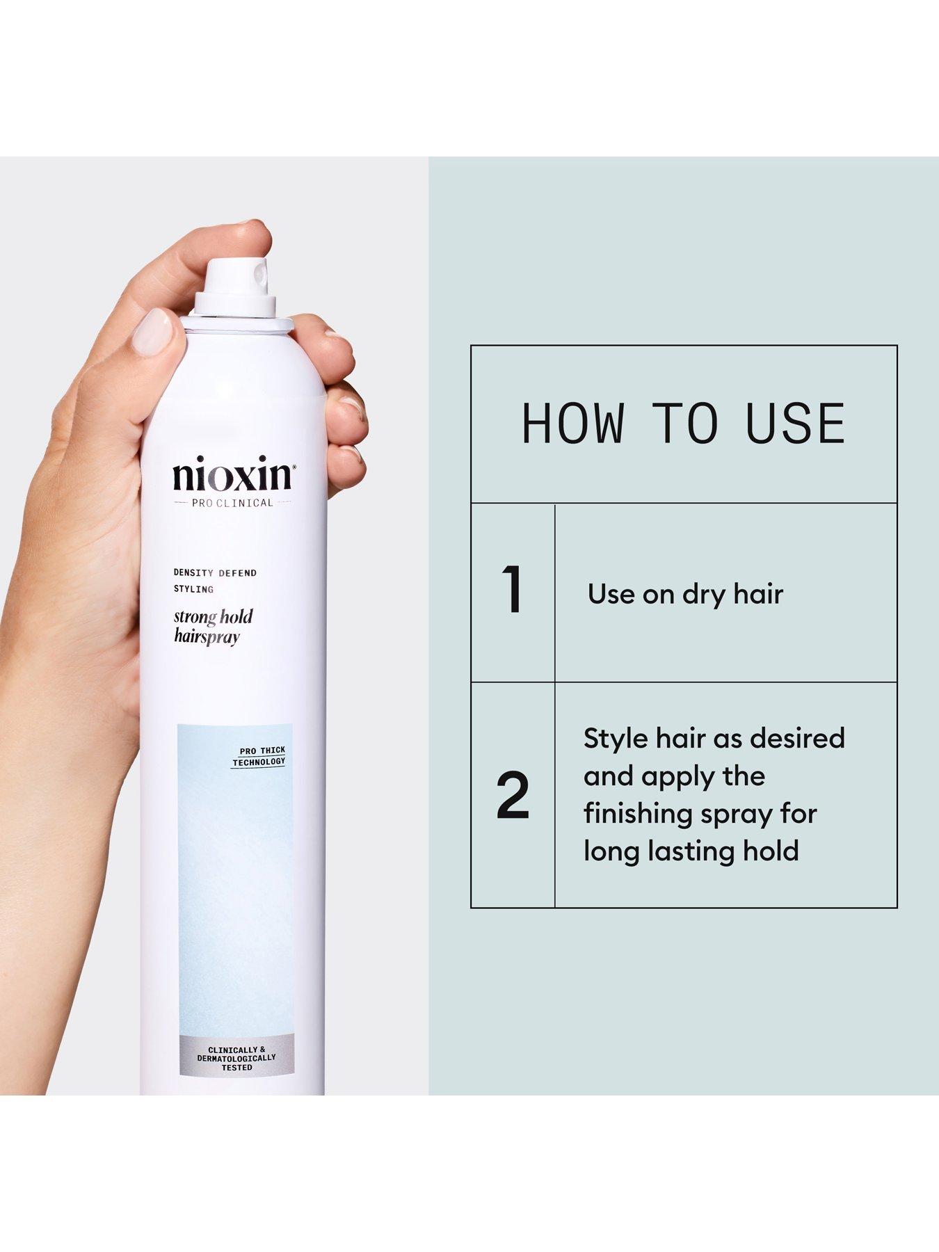 Image 5 of 6 of Nioxin Density Defend Styling Strong Hold Volume Hair Spray for Medium to Coarse Hair 300ml