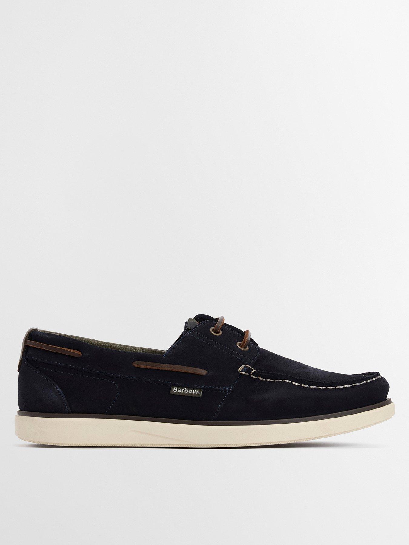 Image 1 of 6 of Barbour Rothley Boat Shoes - Navy