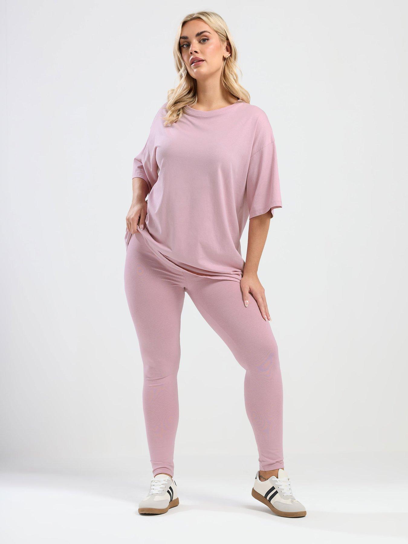 yours-curve-relaxed-t-shirt-pinkback