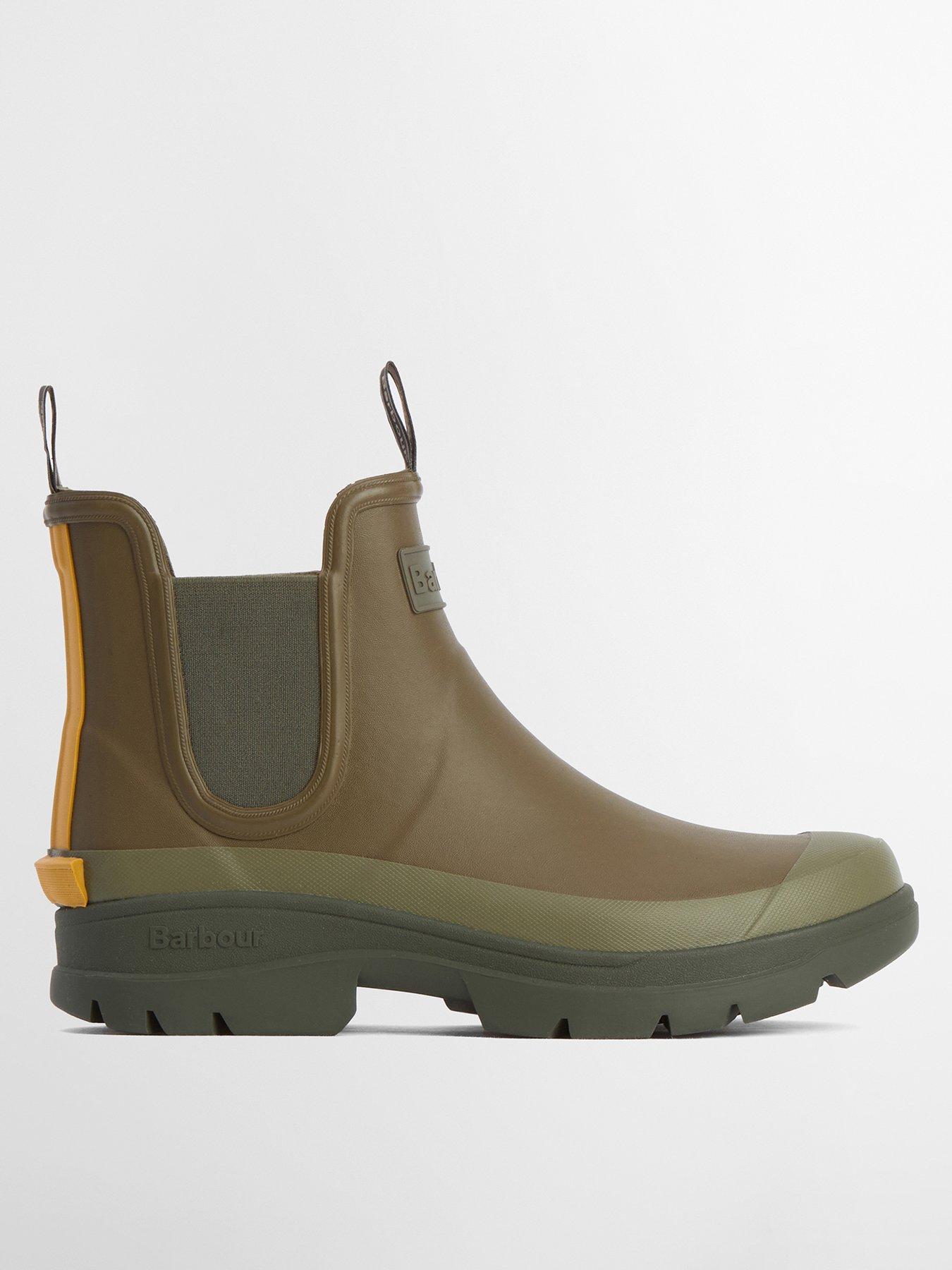 Image 1 of 6 of Barbour Nimbus Chelsea Wellington Boots - Green