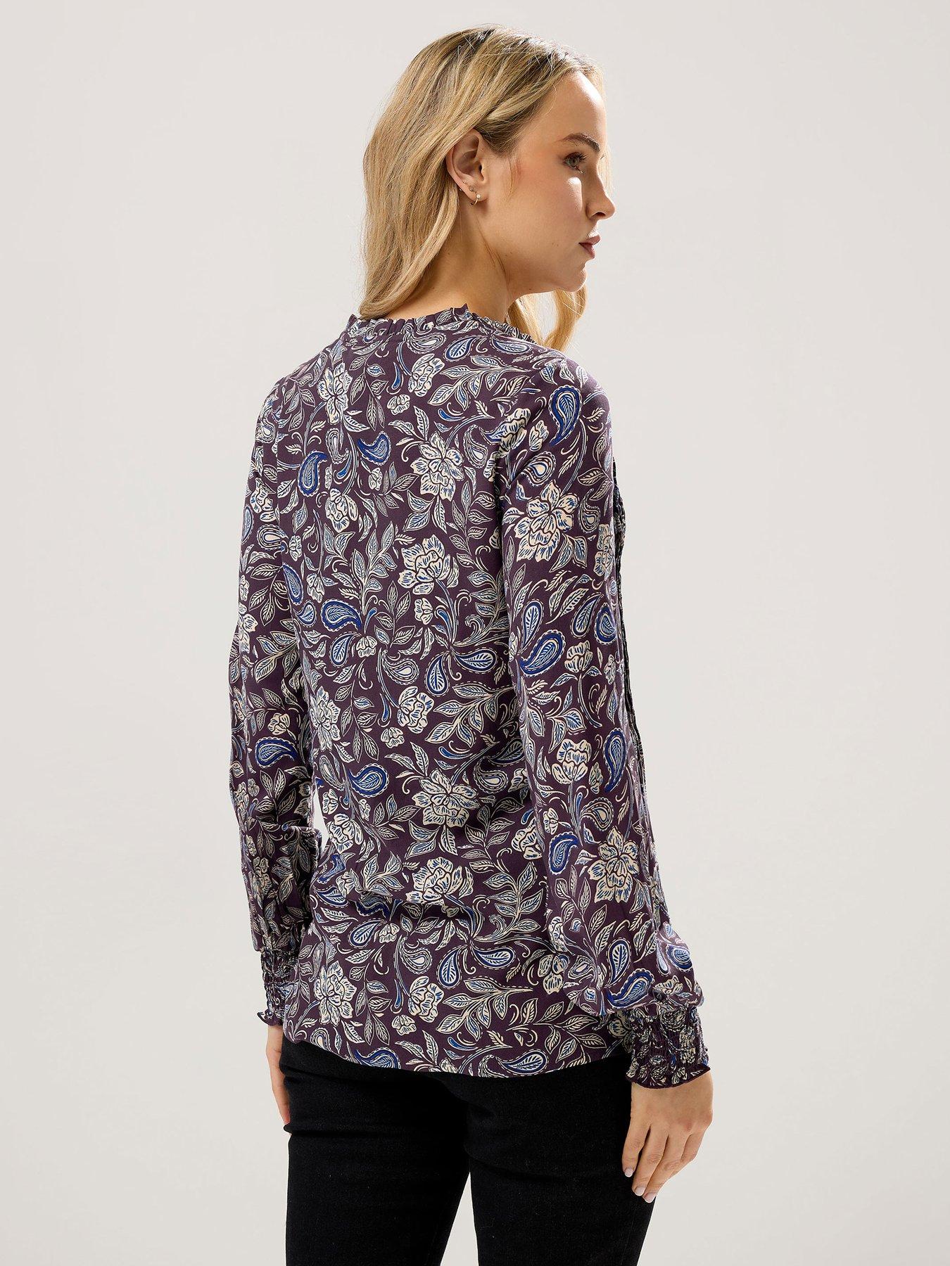 long-tall-sally-floral-pintuck-printed-top-purplestillFront