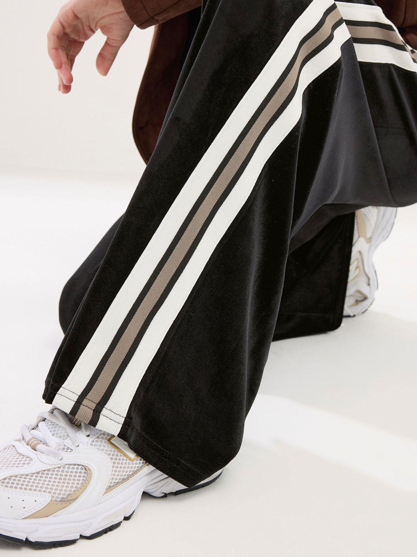 pixiegirl-petite-velour-side-stripe-wide-leg-trouser-blackoutfit