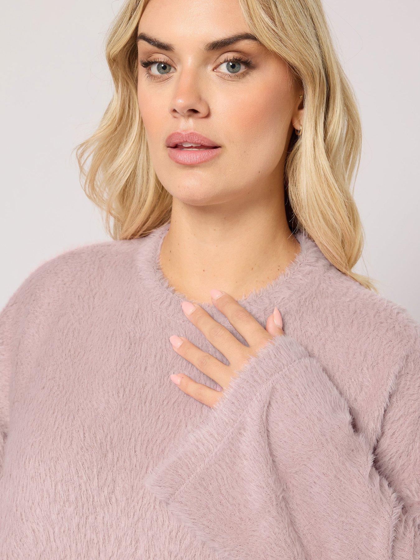 yours-curve-eyelash-jumper-pinkoutfit