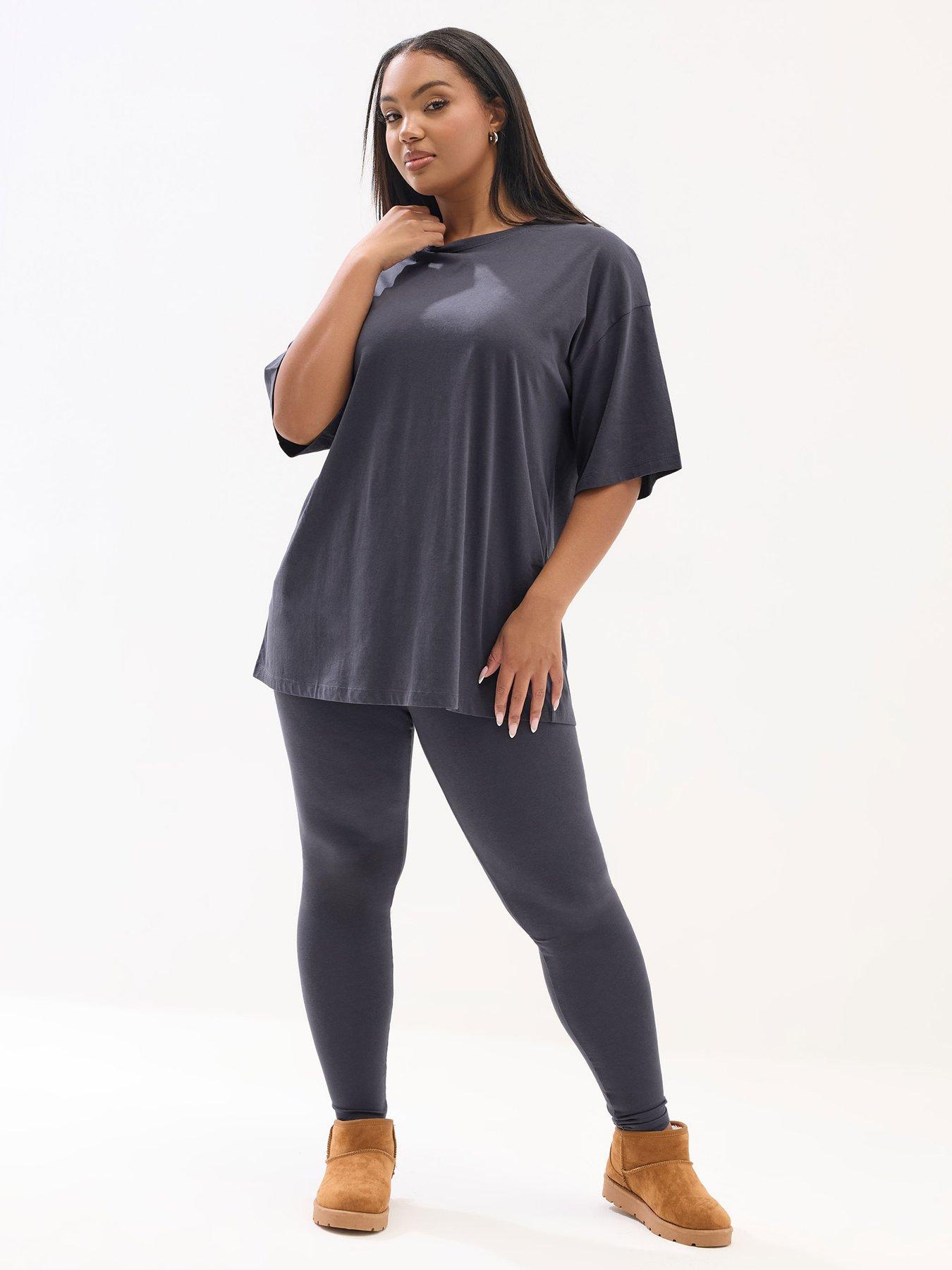 yours-curve-top-and-legging-set-grey