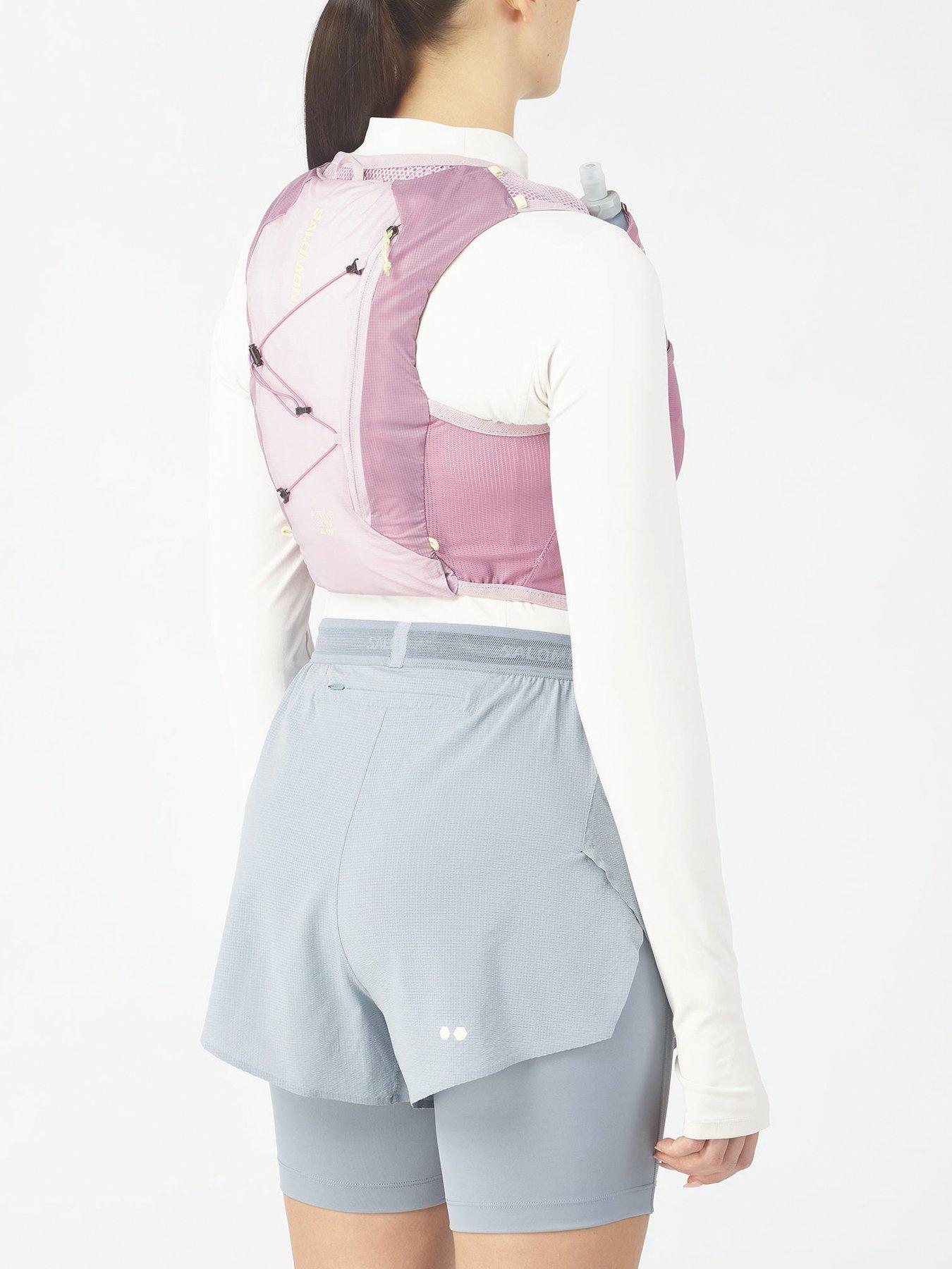 Image 1 of 4 of Salomon Womens Running Active Skin 4 Hydration Vest Set - Pink
