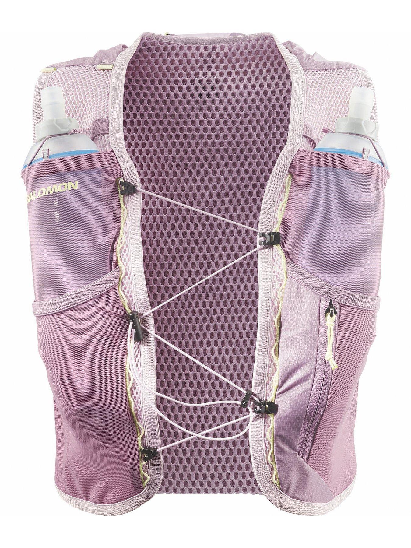 Image 3 of 4 of Salomon Womens Running Active Skin 4 Hydration Vest Set - Pink