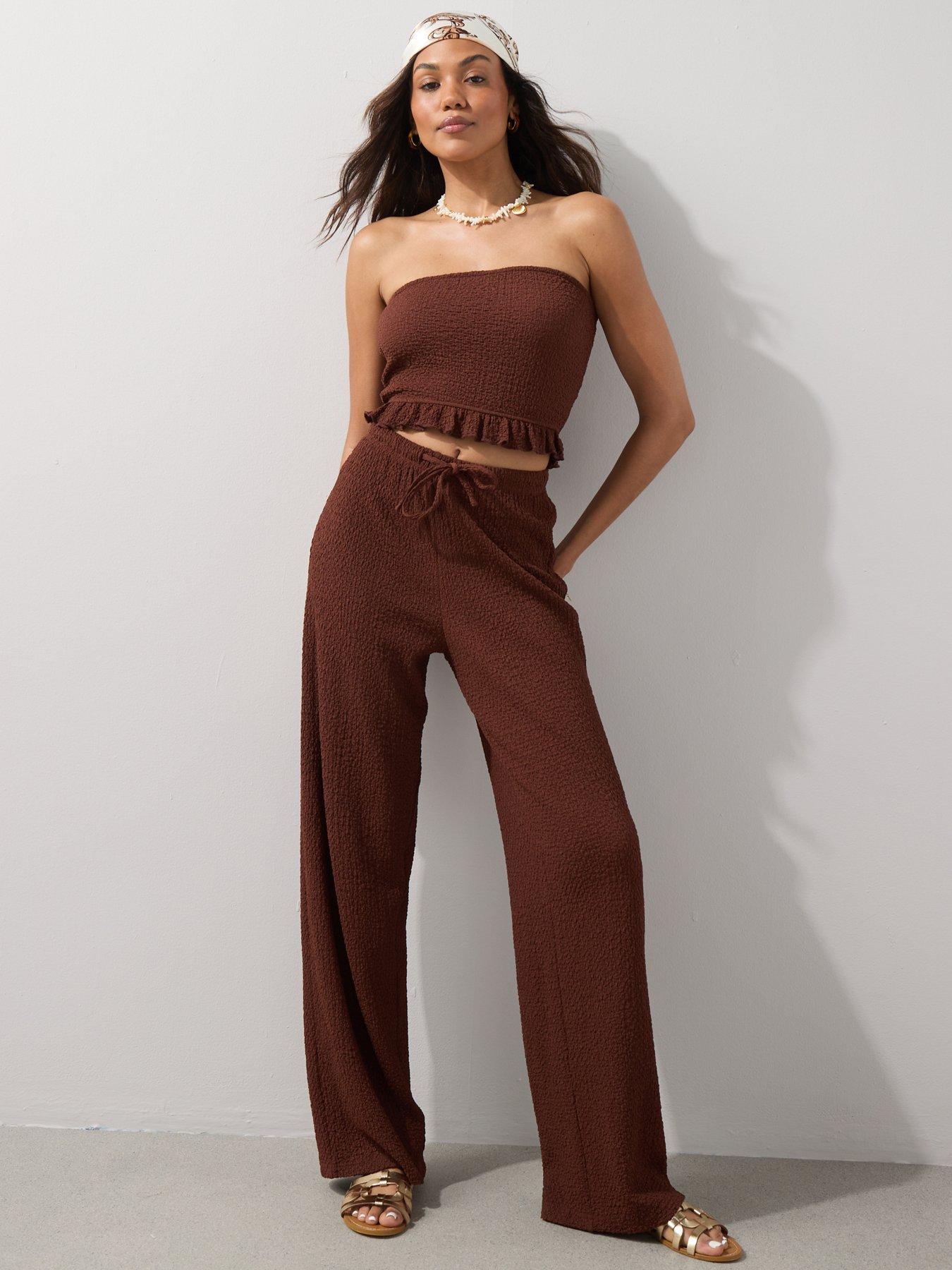Image 3 of 7 of The Very Collection Crinkle Co Ord Bandeau Top