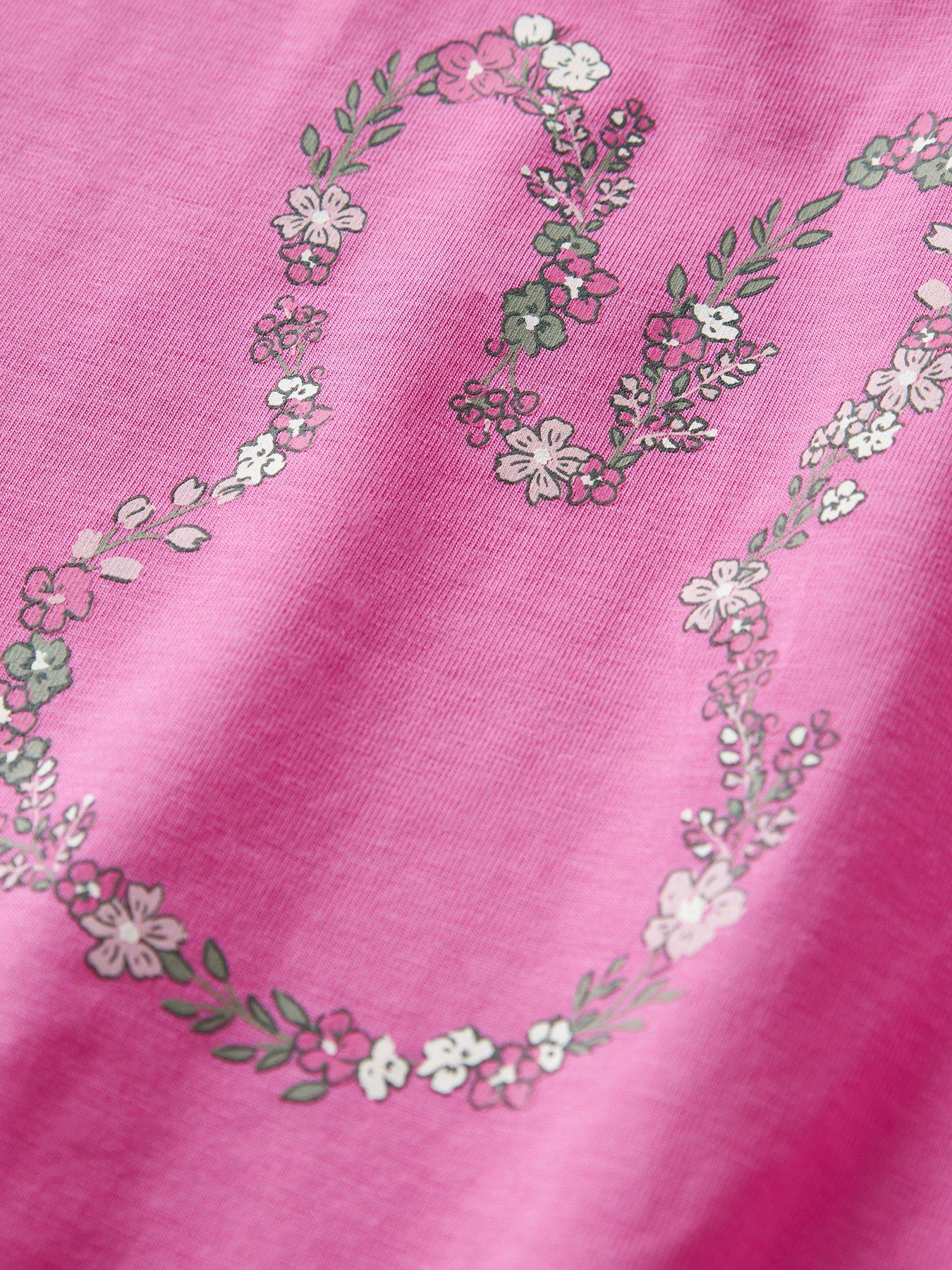 Image 4 of 5 of Name It Mini Girls Bunny Print Short Sleeve Tshirt - Pink