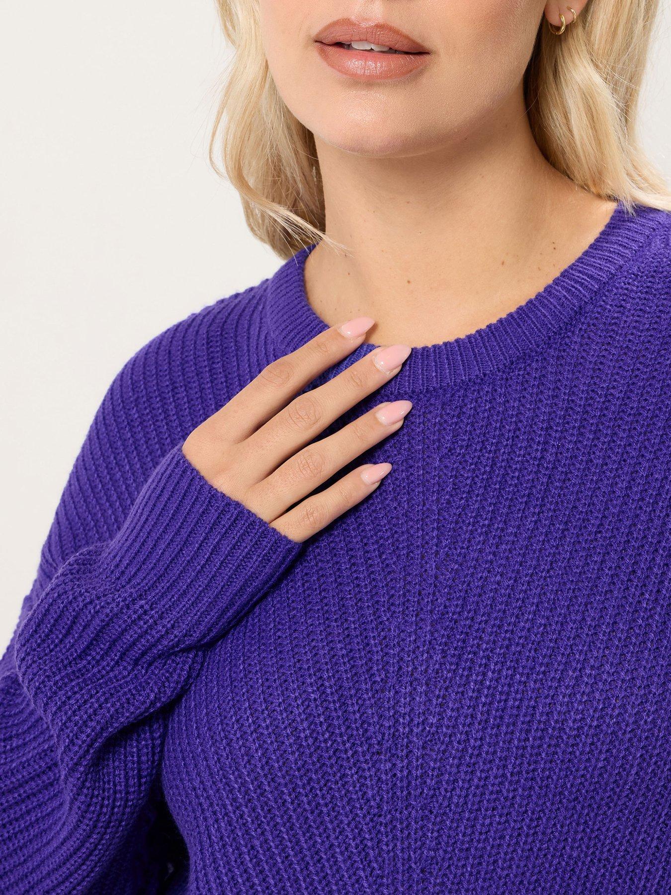 yours-curve-essential-jumper-purpleoutfit