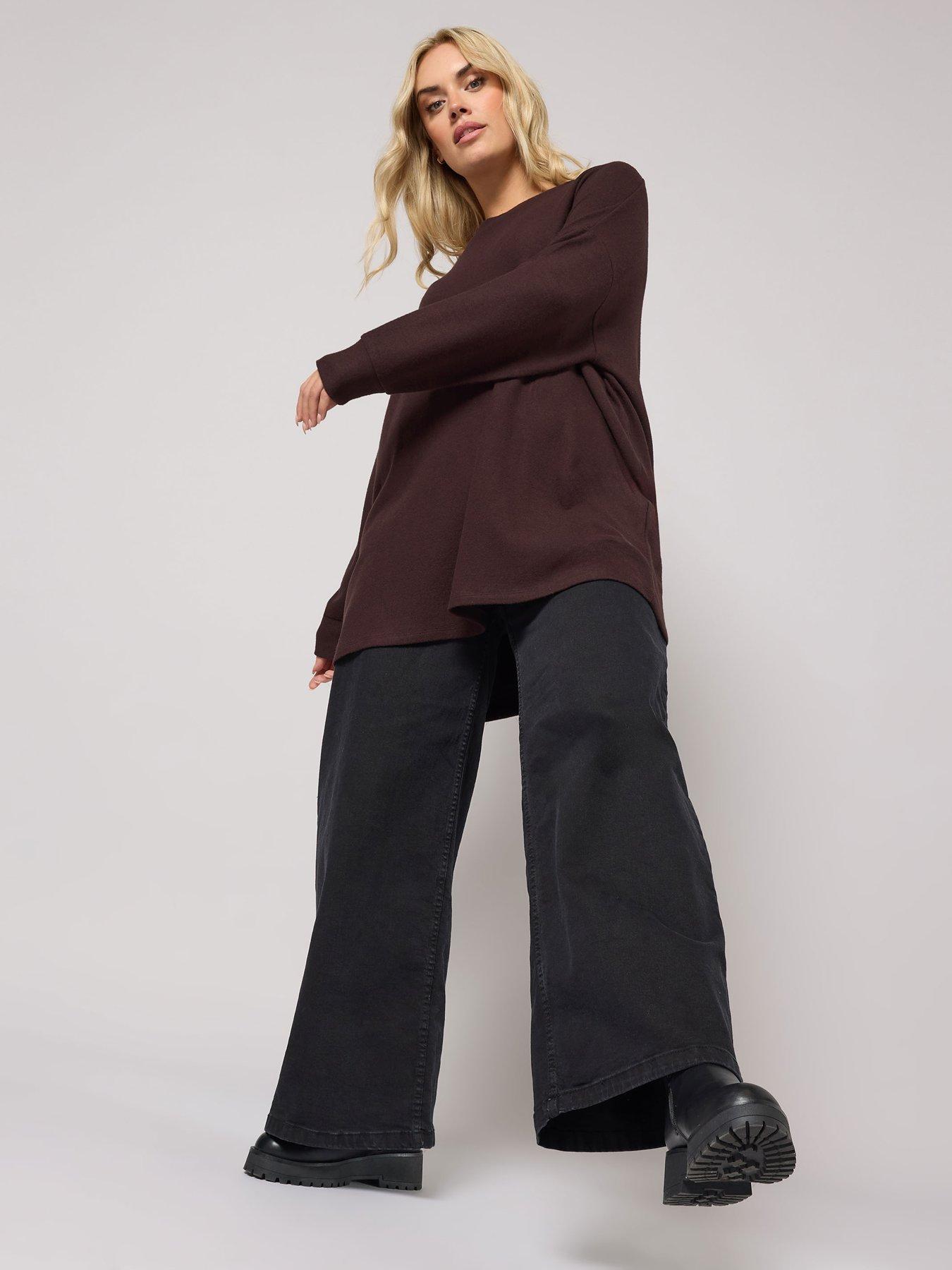 Image 3 of 4 of Yours Curve Basic Jumper - Brown