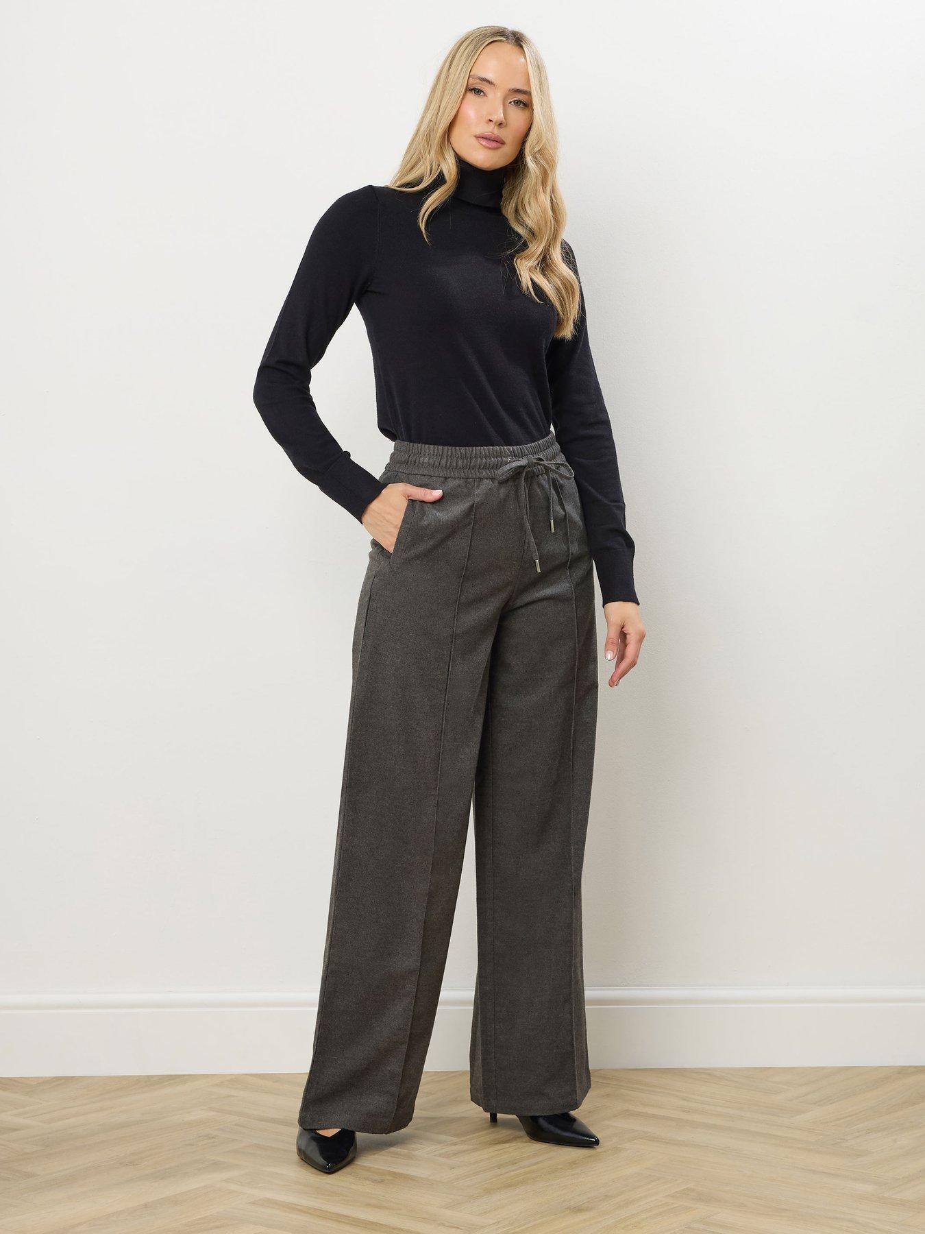 long-tall-sally-pintuck-trouser-34-grey