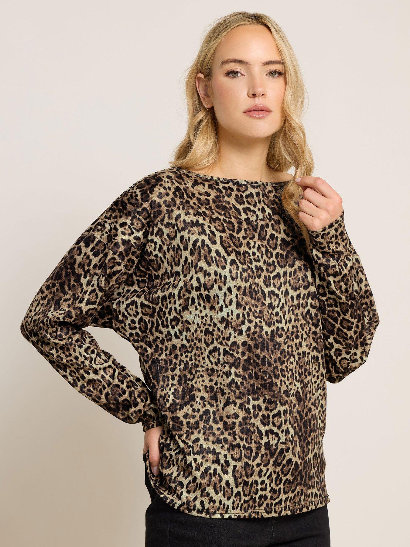long-tall-sally-animal-print-batwing-top-brown