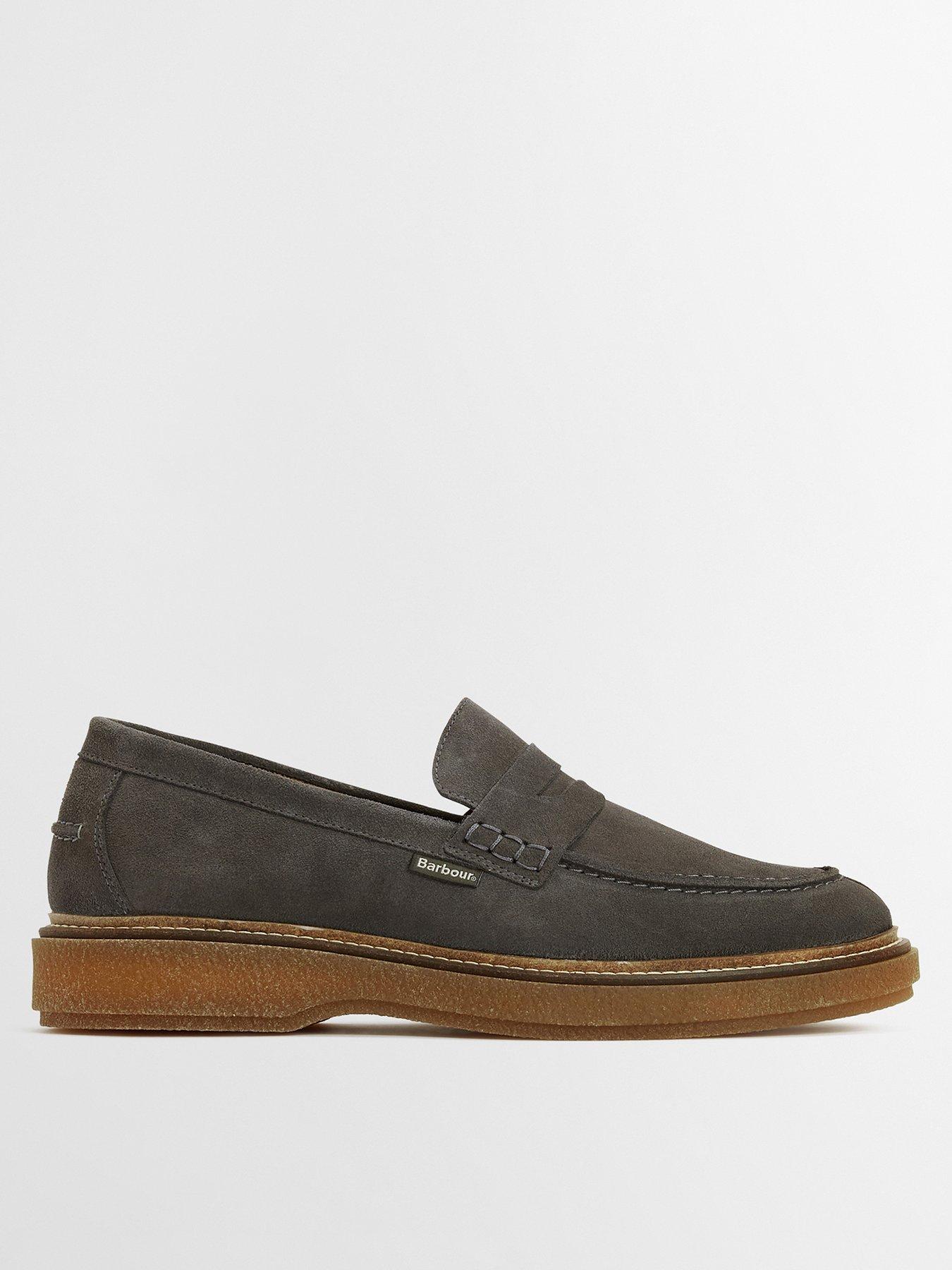 Image 1 of 6 of Barbour Blare Loafers - Light Grey