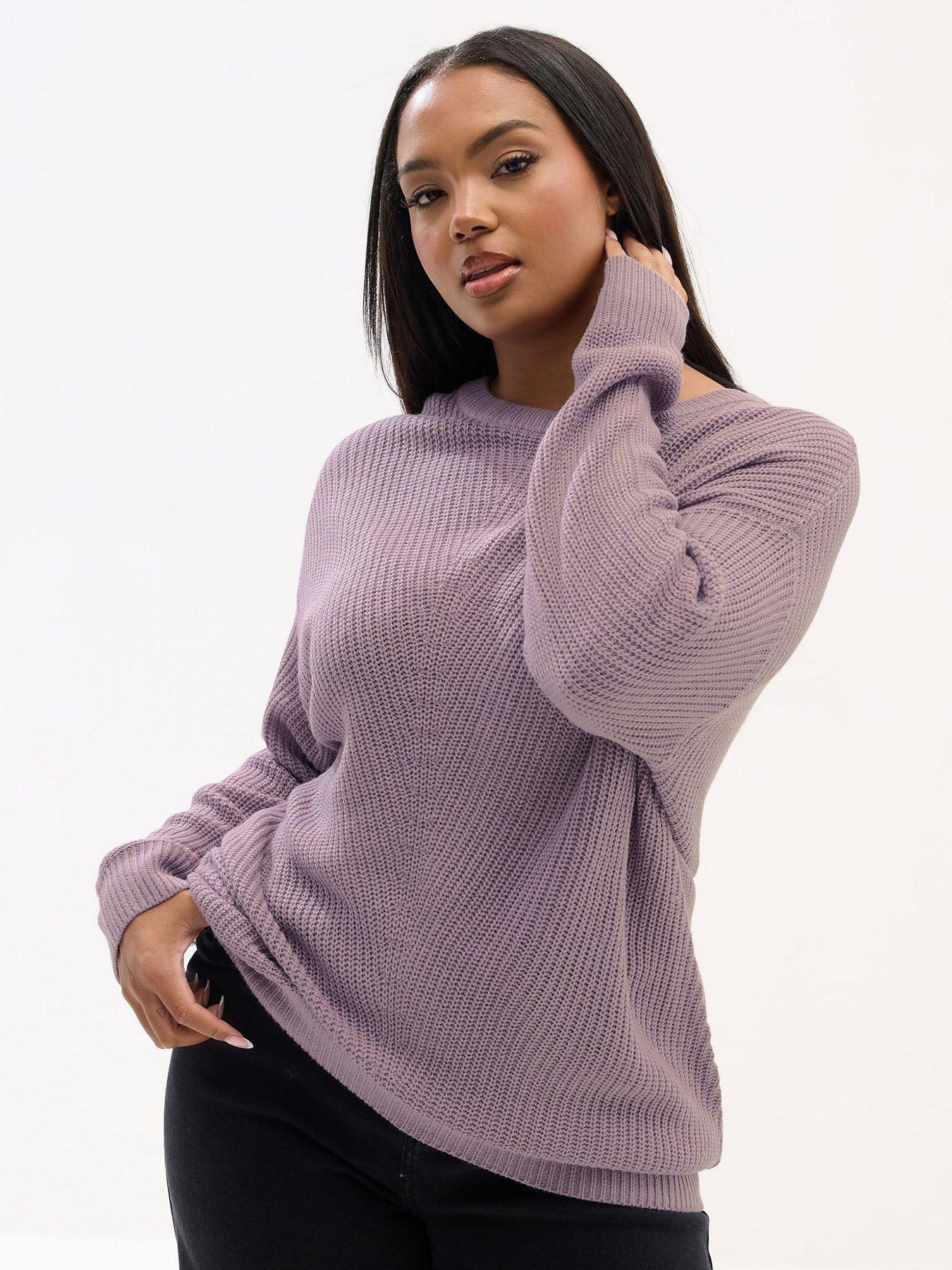 Image 1 of 4 of Yours Curve Essential Jumper - Pink