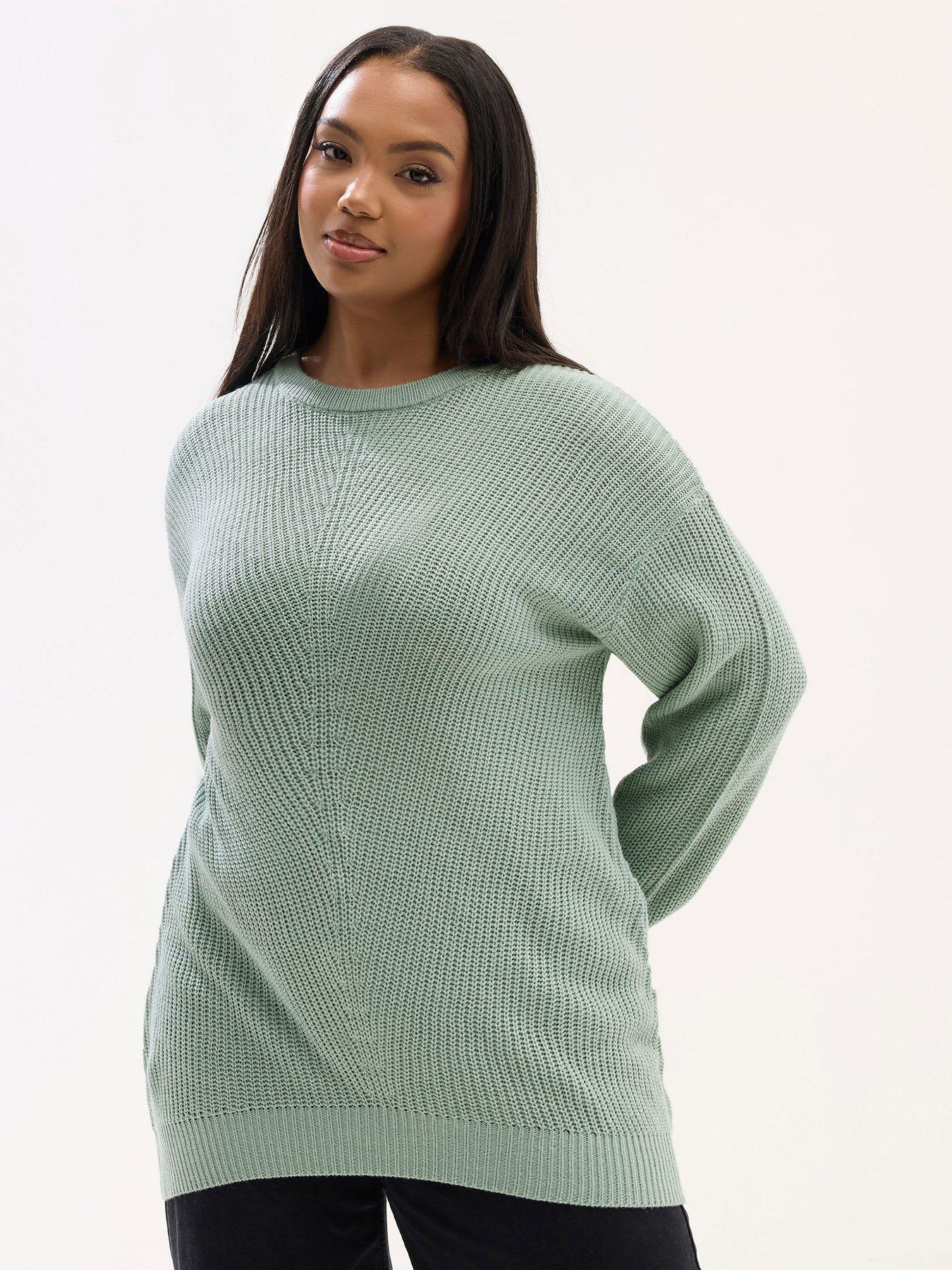 yours-curve-essential-jumper-greenfront