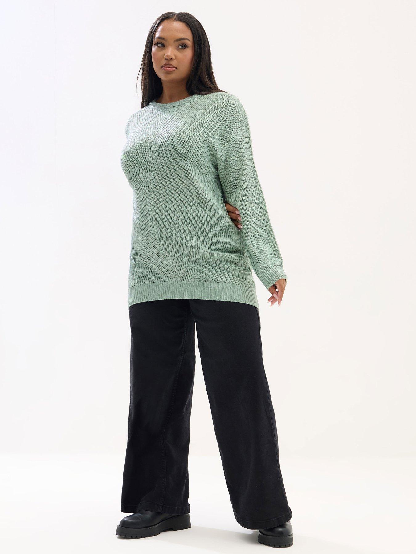yours-curve-essential-jumper-greenback
