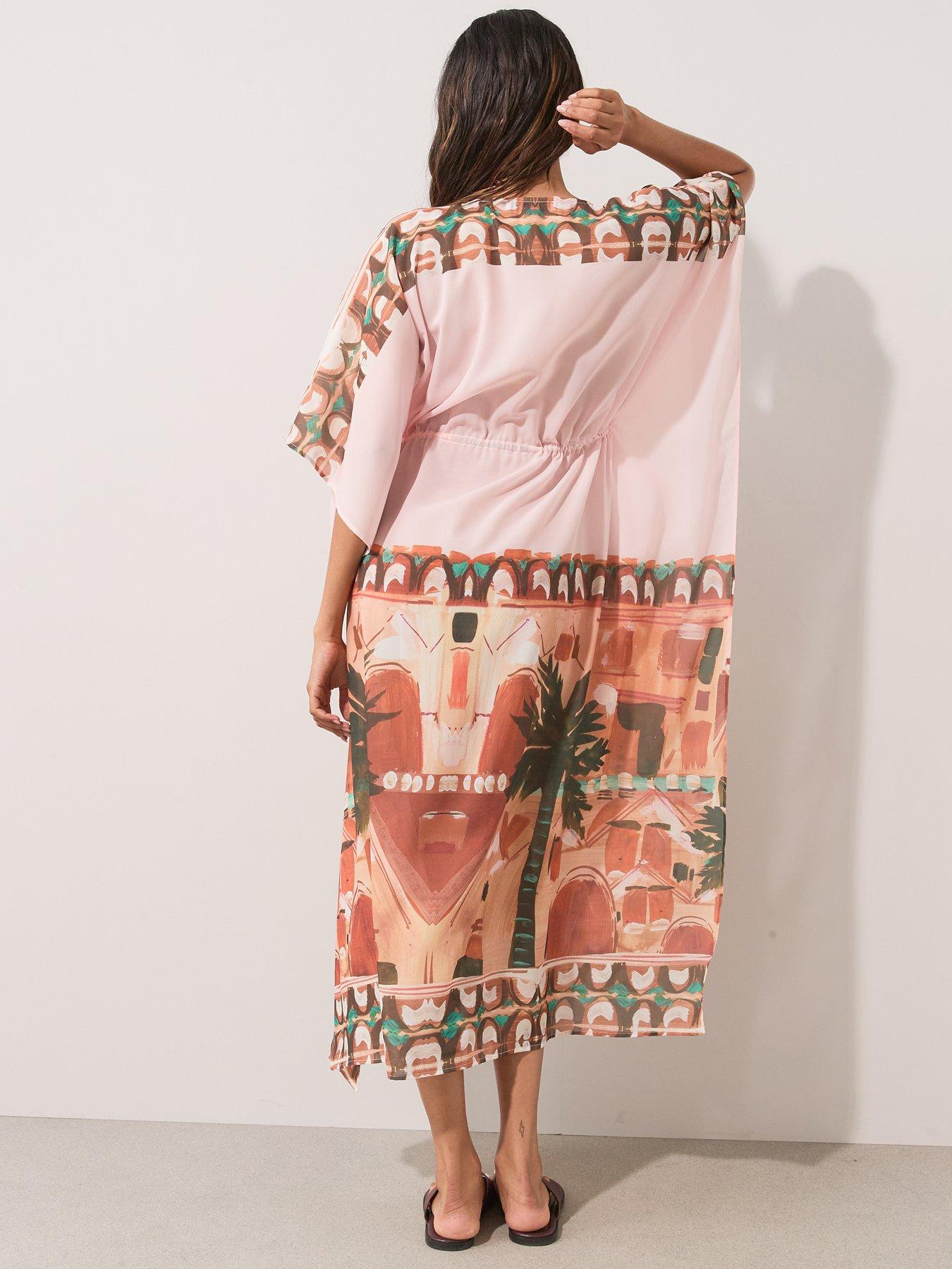 Image 2 of 7 of The Very Collection Printed Maxi Kaftan - Multi