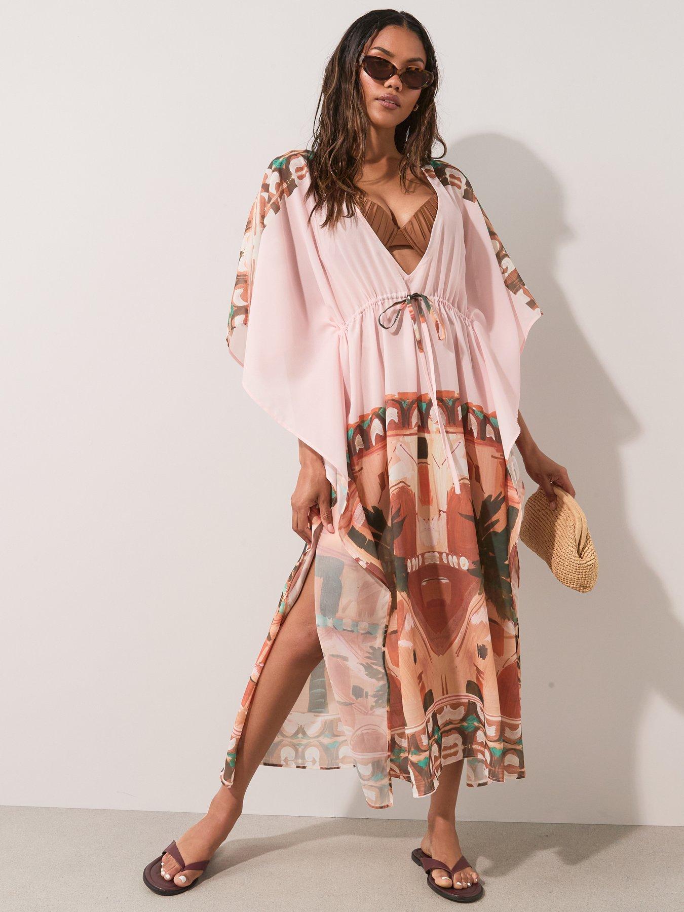 Image 3 of 7 of The Very Collection Printed Maxi Kaftan - Multi