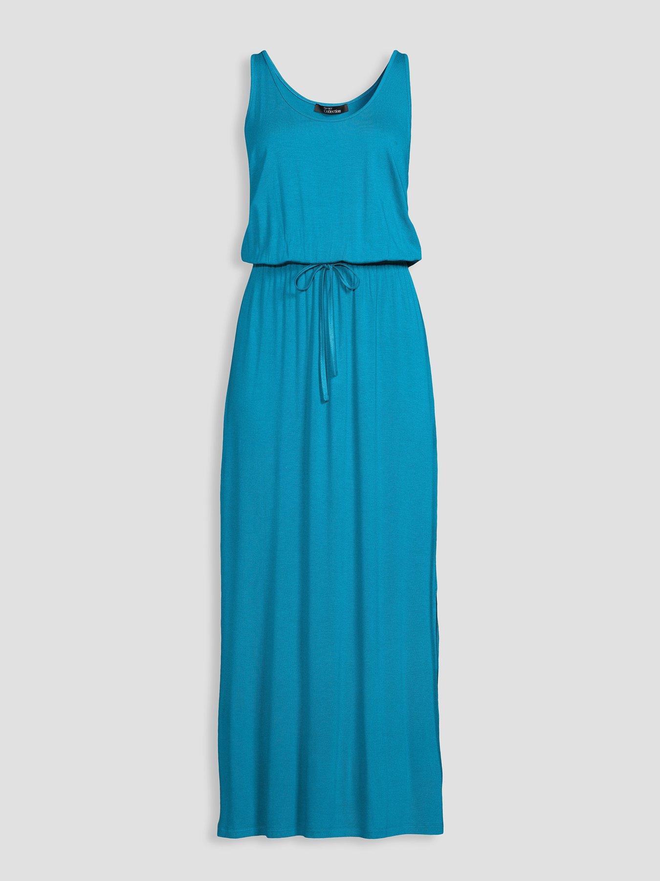 Image 7 of 7 of The Very Collection Channel Waist Maxi Dress