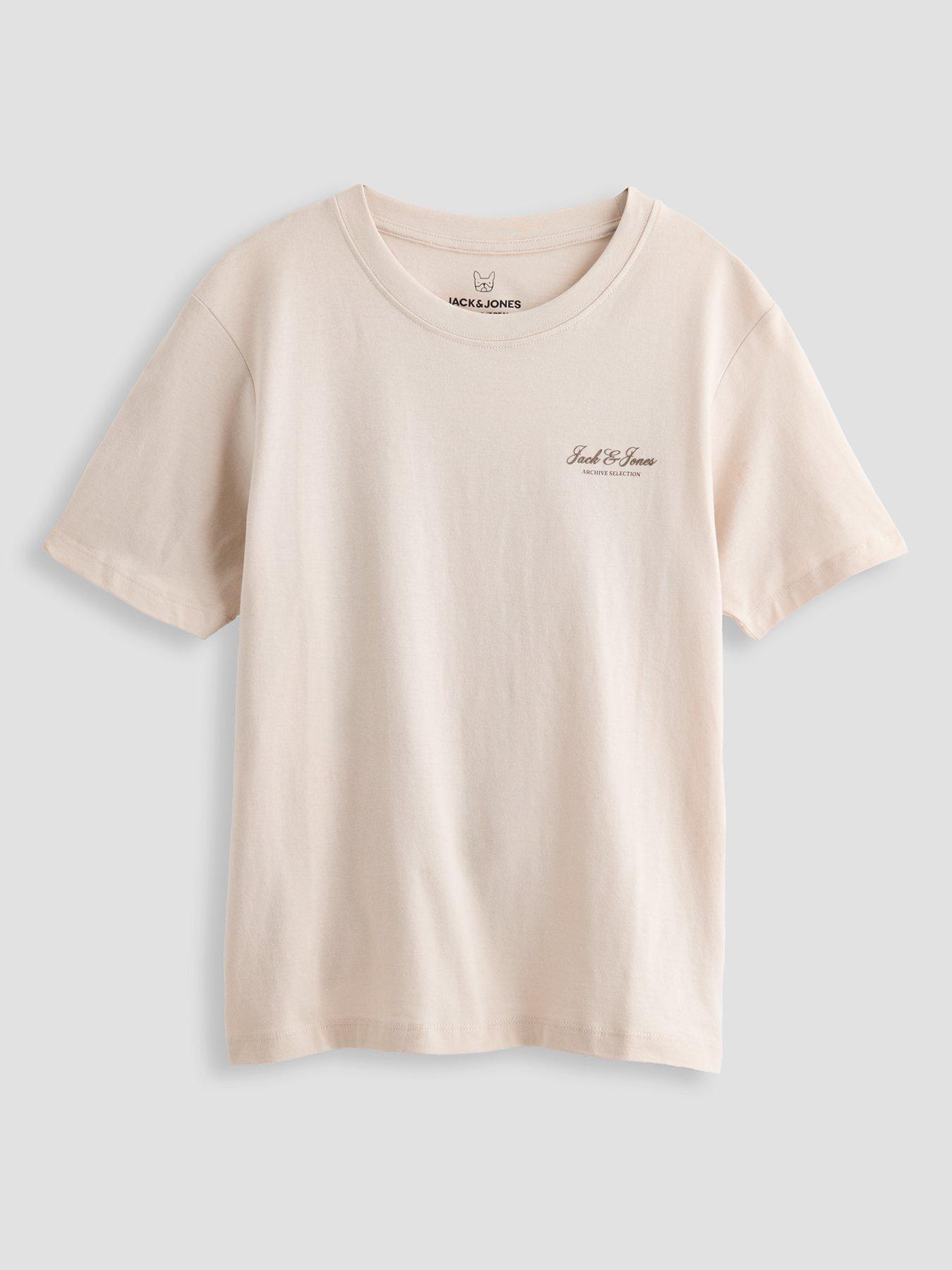 Jack & Jones Junior Boys Archive Graphic Short Sleeve Co-Ord T-shirt - Moonbeam