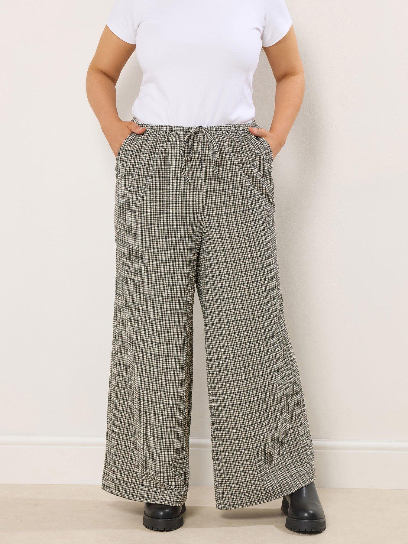 yours-curve-check-pull-on-wide-leg-trouser-natural