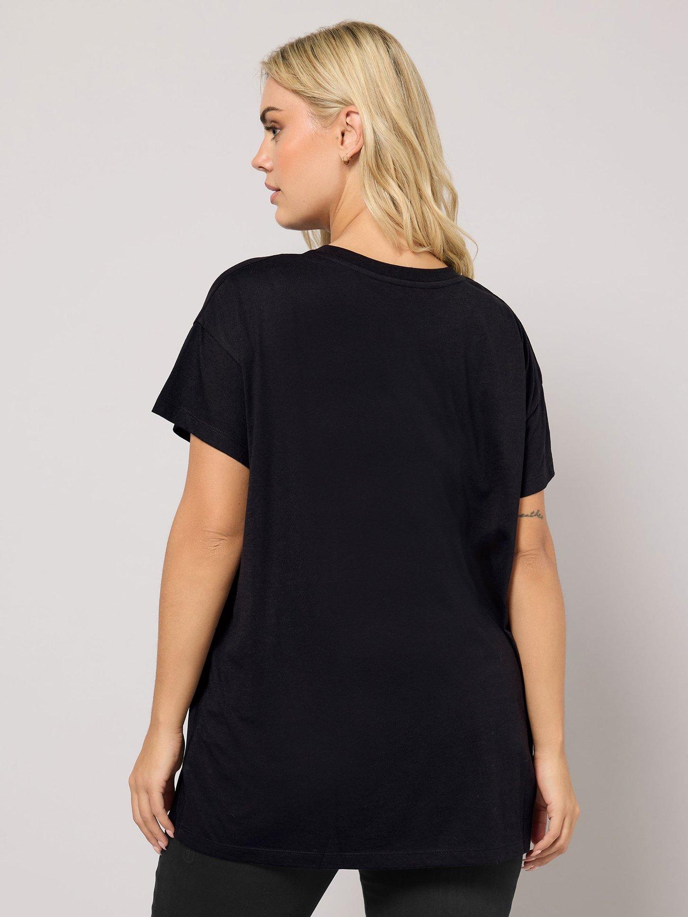 yours-curve-novelty-tree-text-t-shirt-blackstillFront