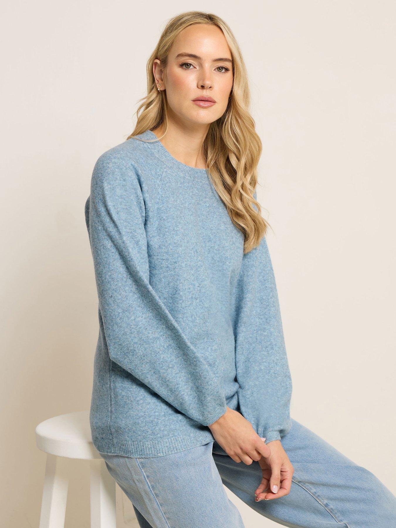 long-tall-sally-balloon-sleeve-jumper-bluefront