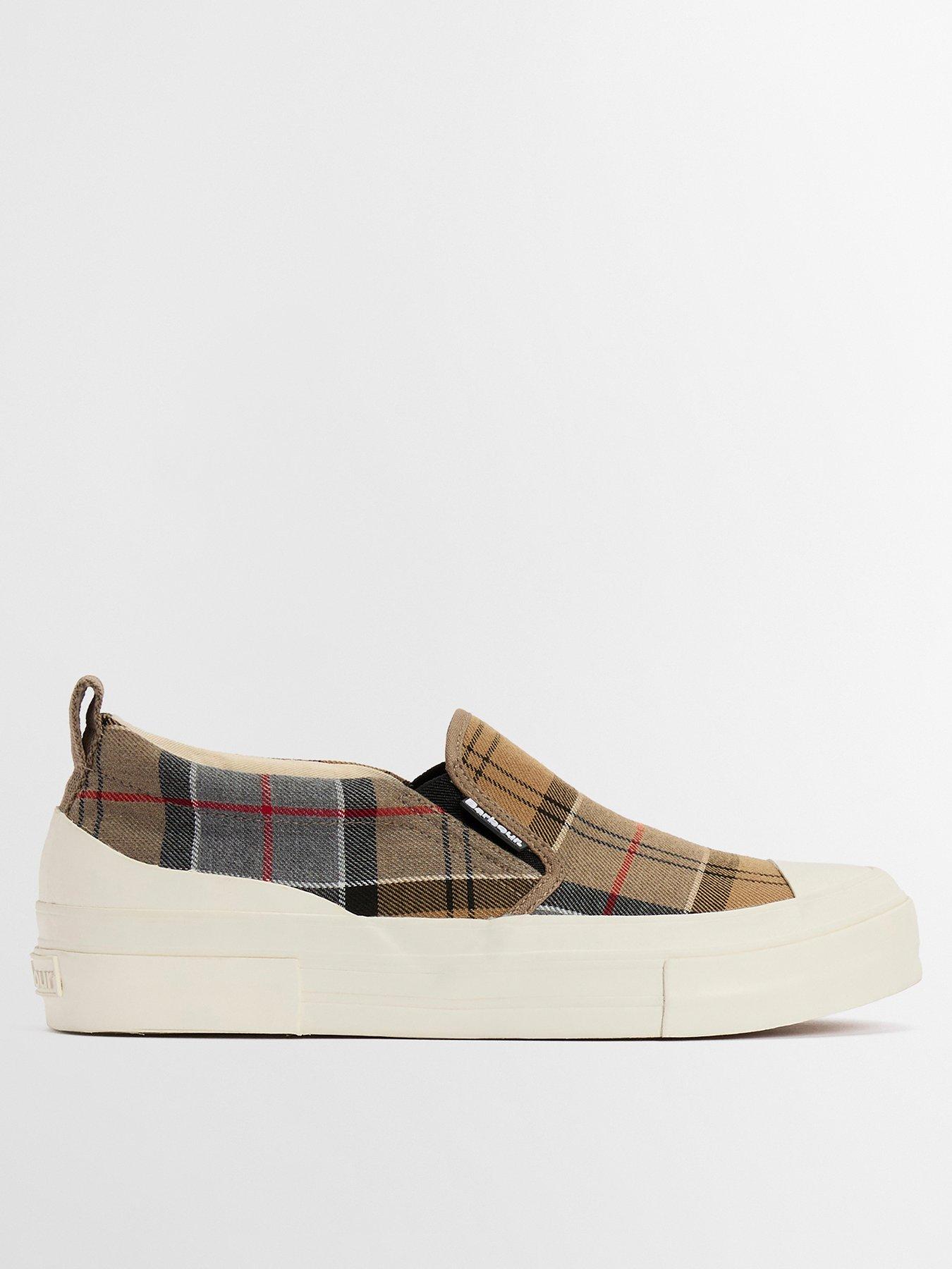 Barbour Cowan Canvas Slip On Trainers - Grey