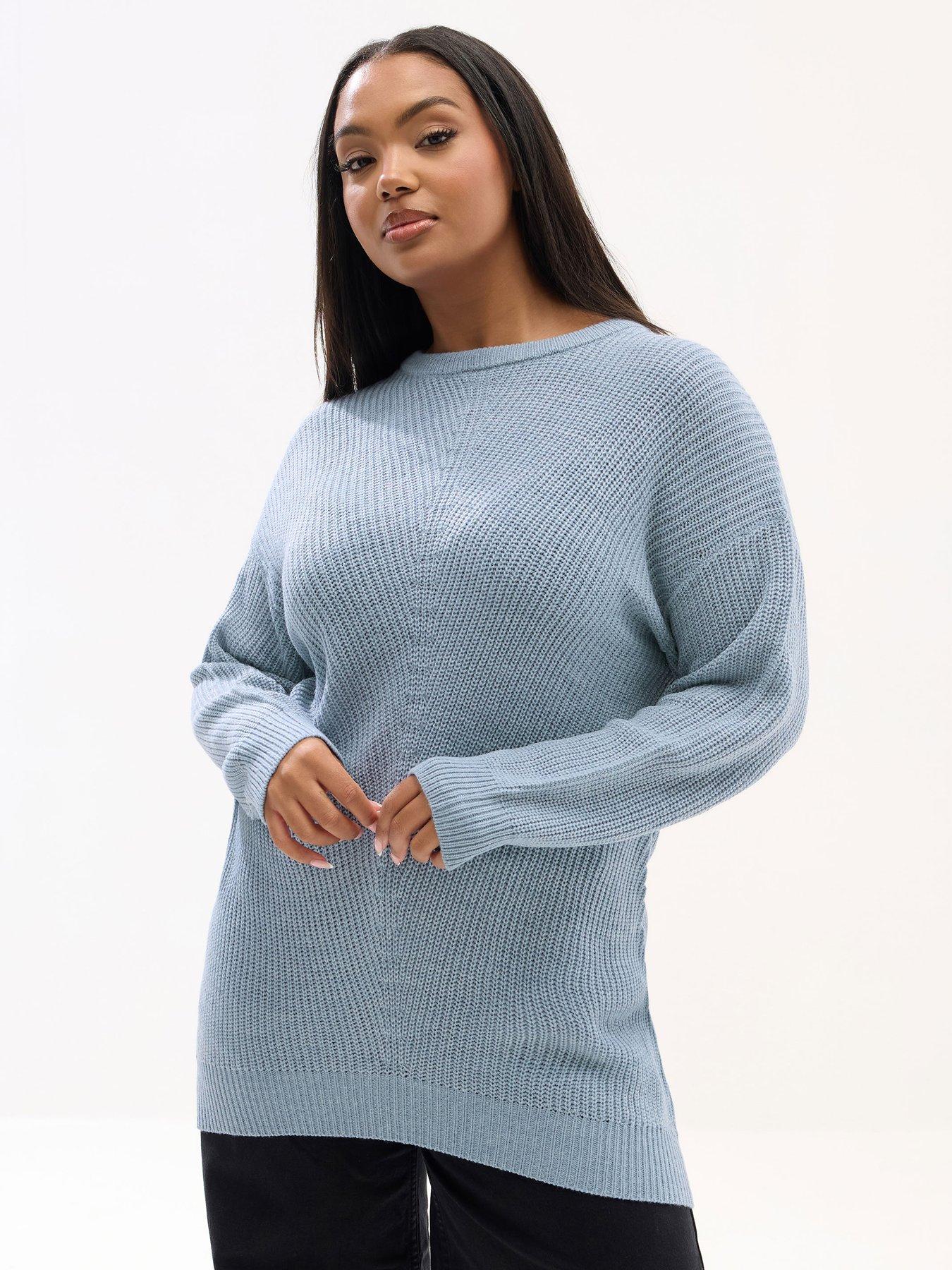 yours-curve-essential-jumper-blue
