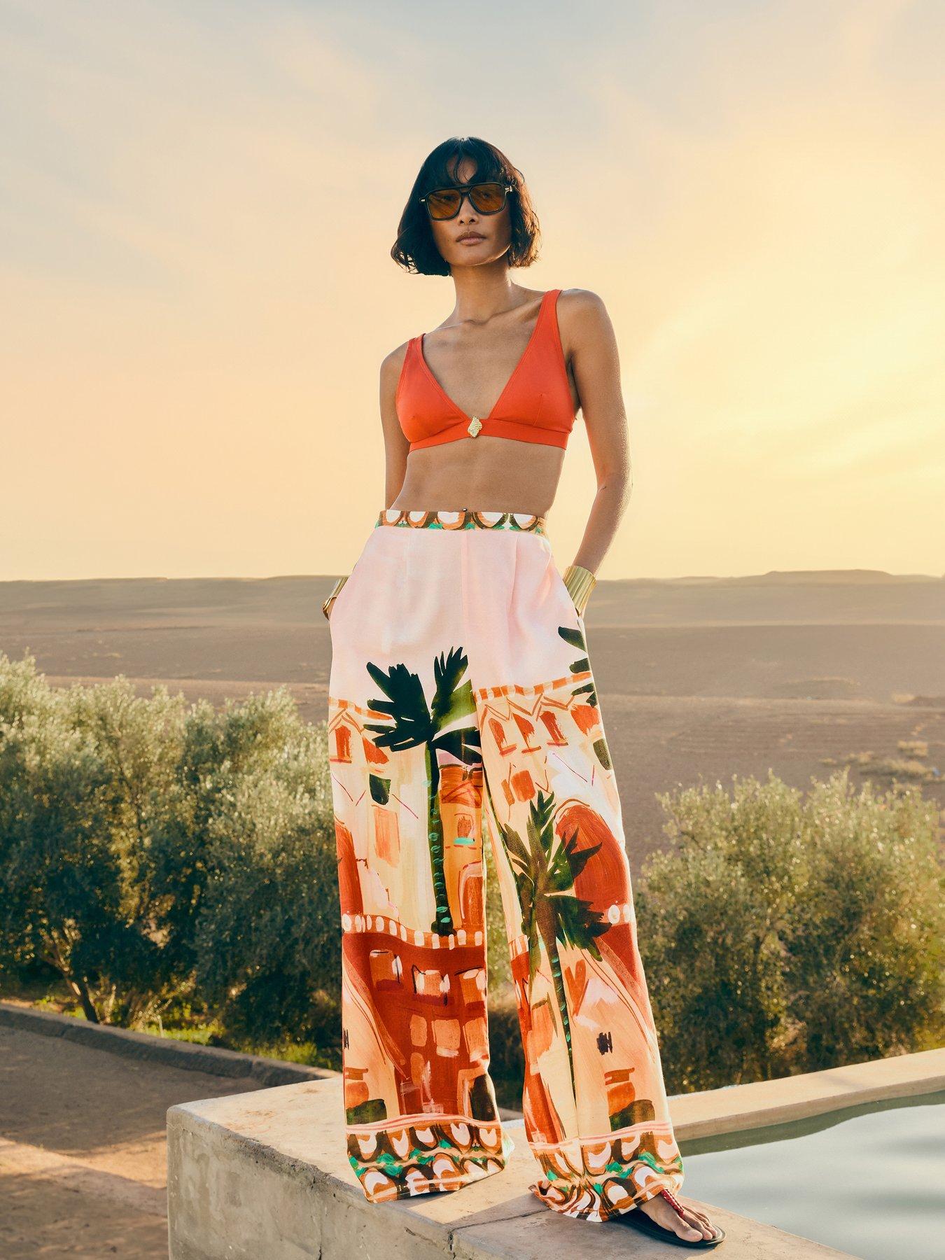 The Very Collection Printed Beach Trousers