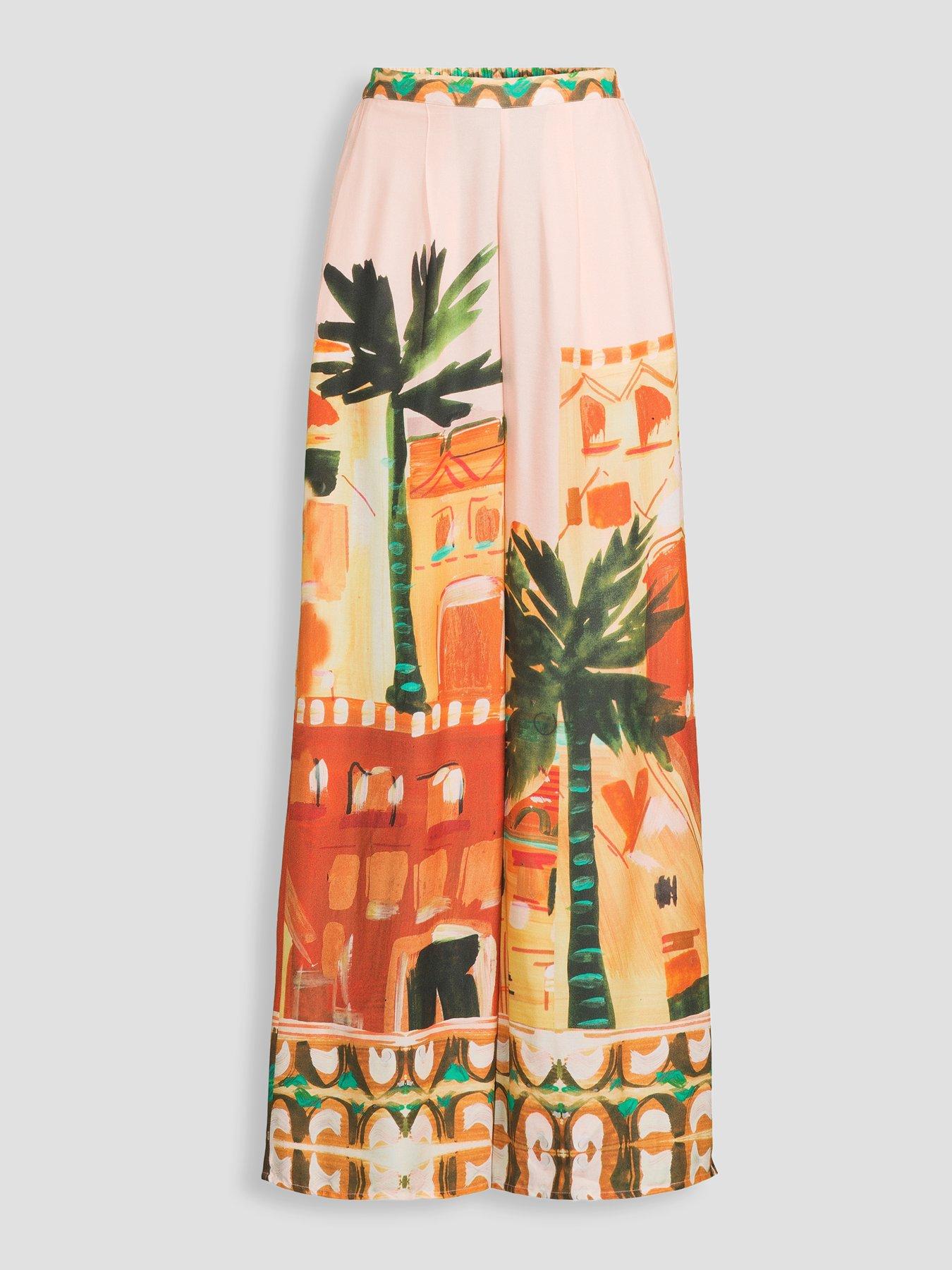 Image 7 of 7 of The Very Collection Printed Beach Trousers - Multi