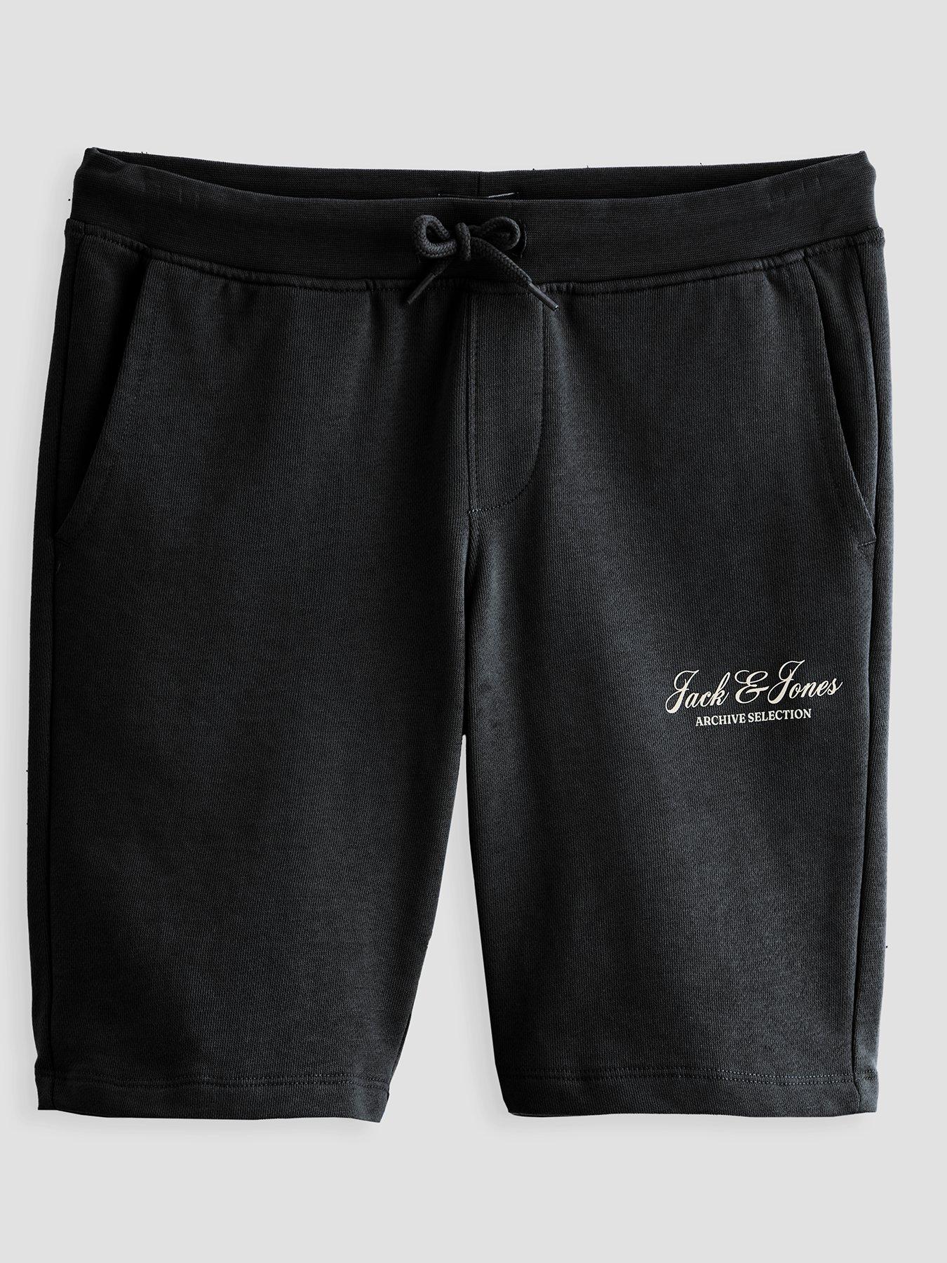 Jack & Jones Junior Boys Gordon Archive Sweat Co-Ord Shorts - Black