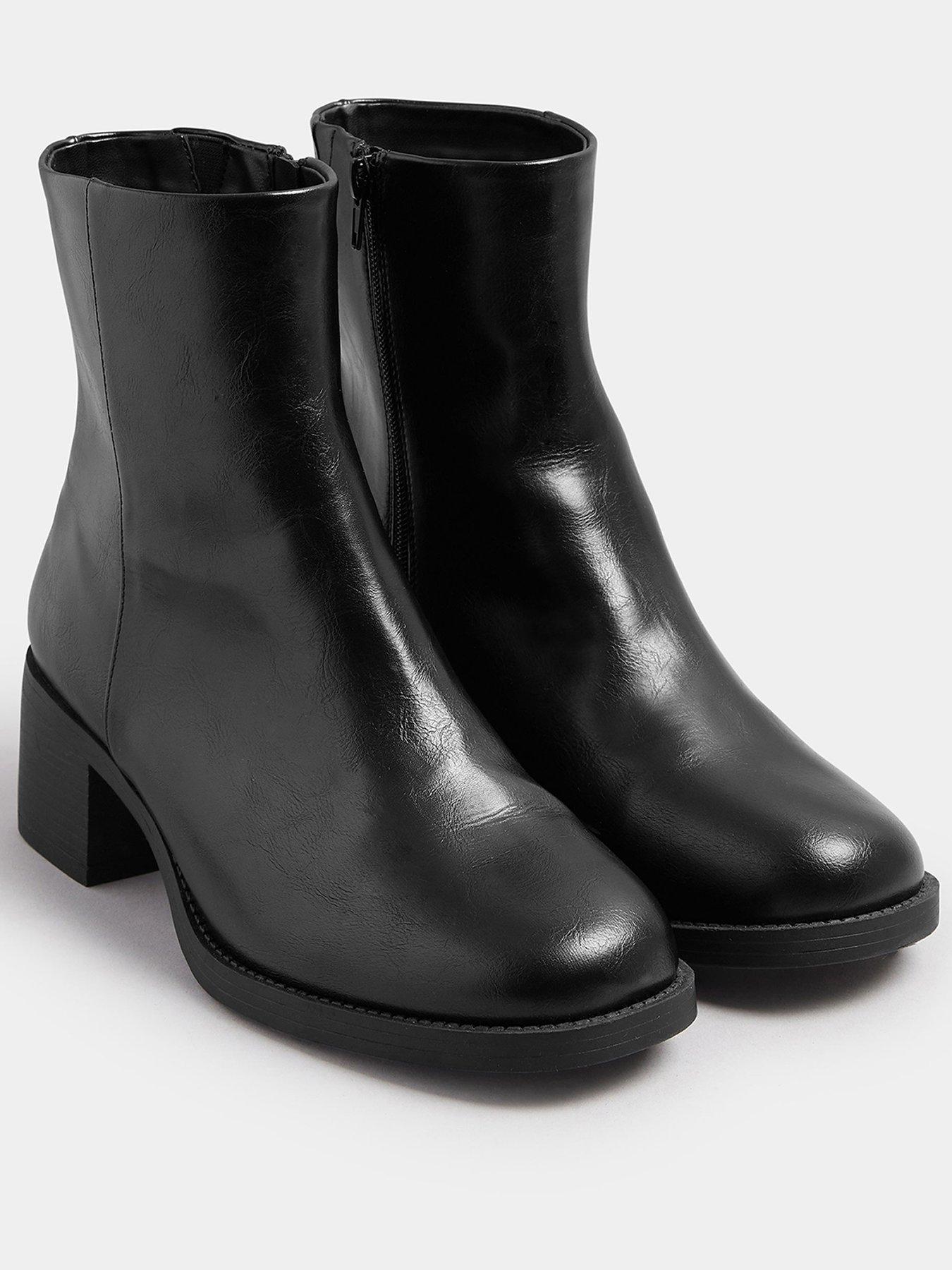 yours-wide-fit-square-ankle-boot-blackstillFront