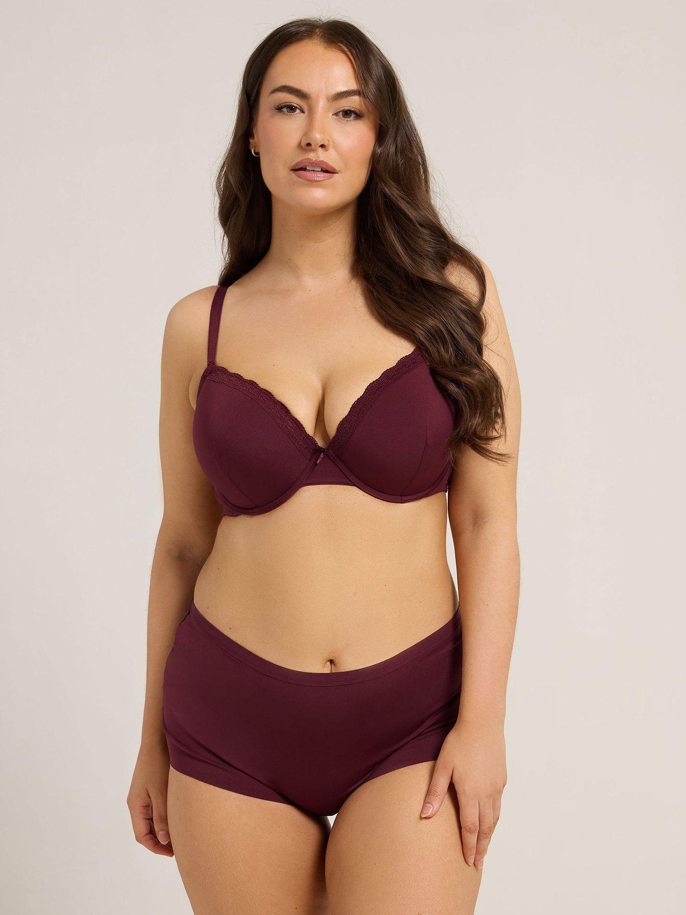 yours-curve-3-pack-lace-trim-padded-bra-redback