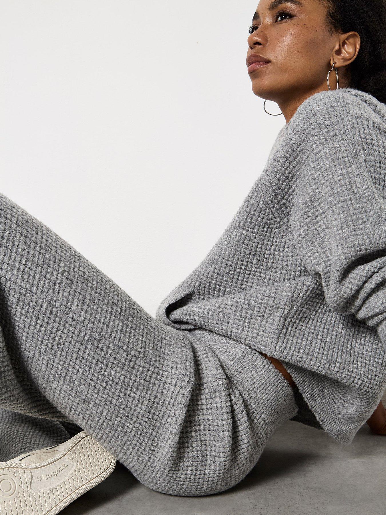 apricot-apricot-waffle-knitted-trouserback