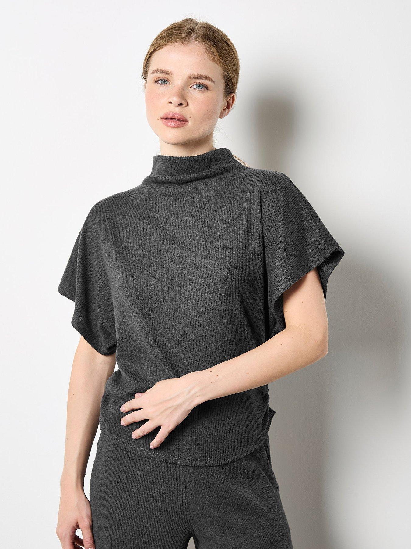 Image 1 of 4 of Apricot Apricot Soft Trouch Side Ruched Top