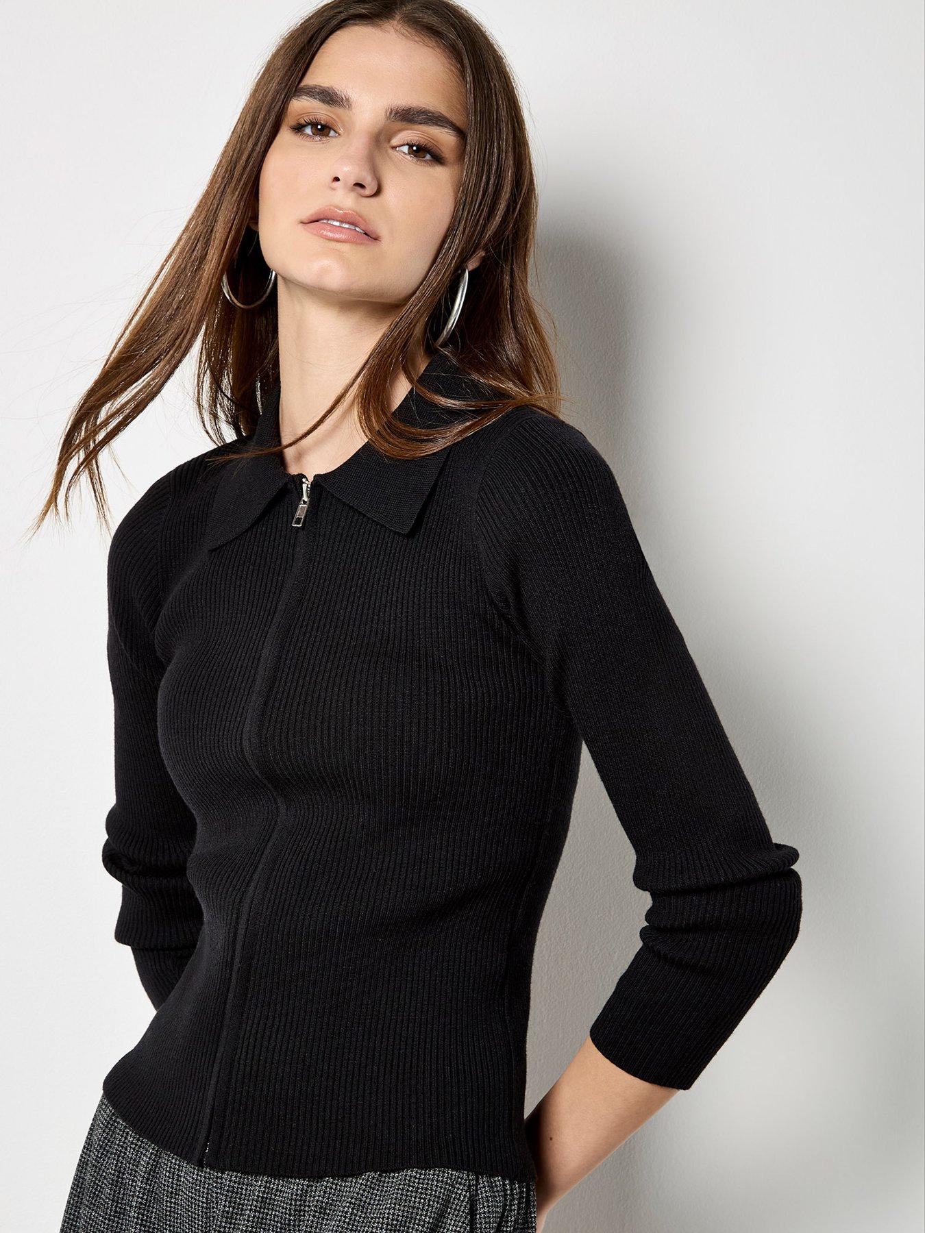 apricot-apricot-zip-through-cardigan