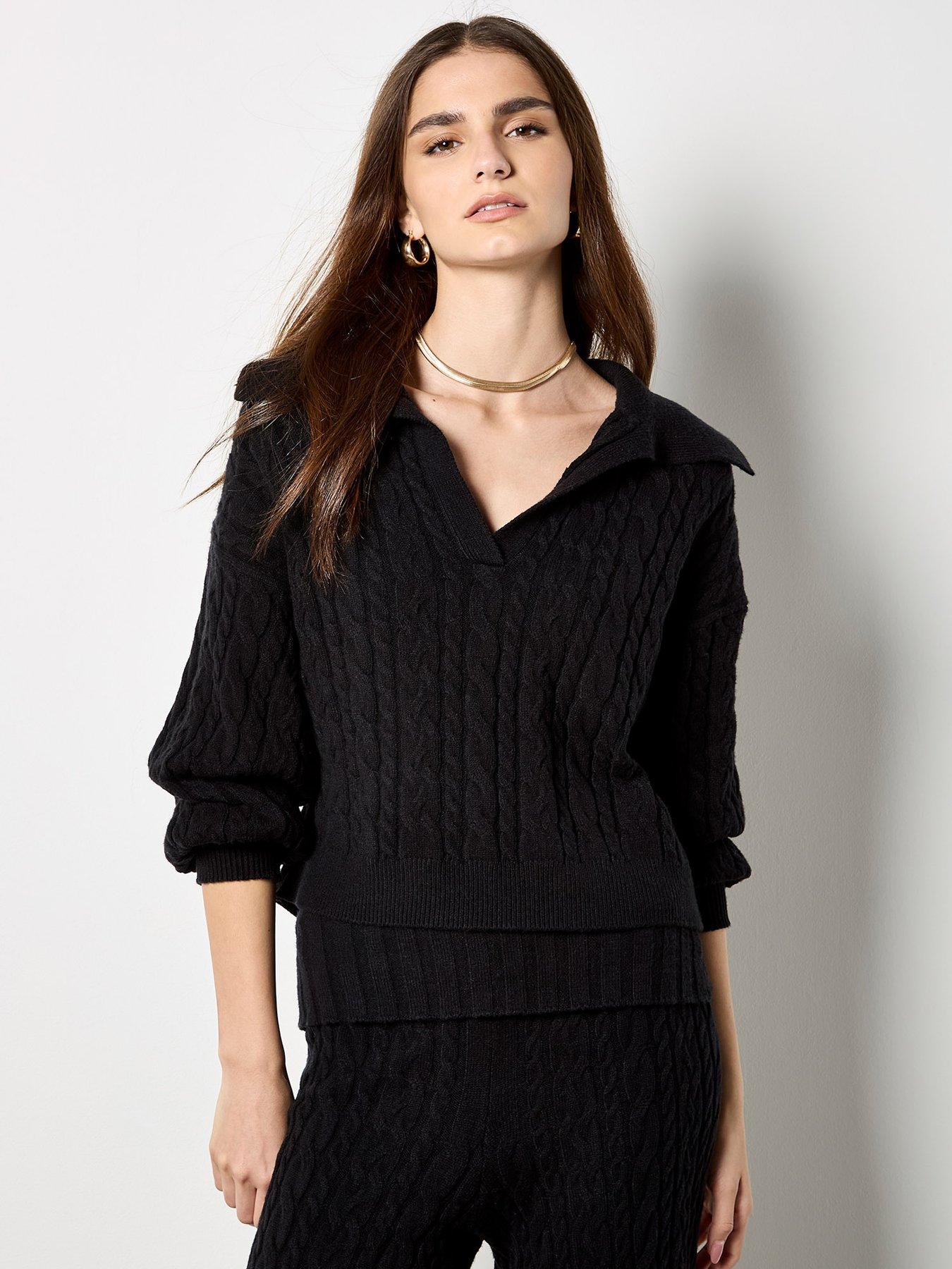 Image 1 of 4 of Apricot Apricot Cable Collar Jumper