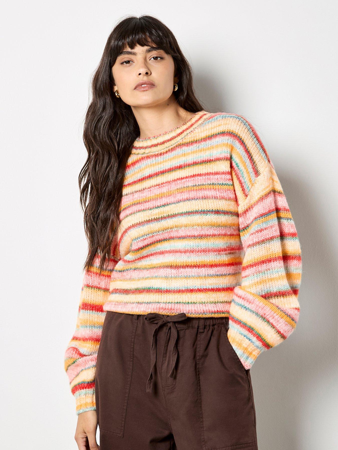 Apricot Apricot Multicoloured Stripe Jumper