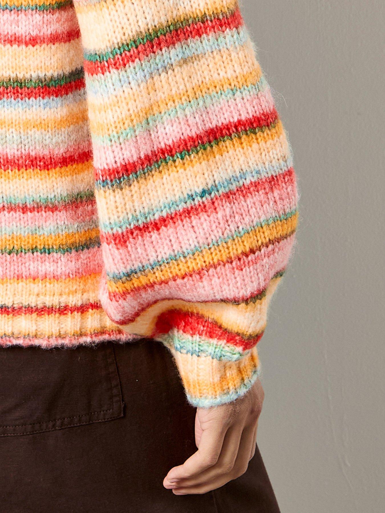 apricot-apricot-multicoloured-stripe-jumperoutfit