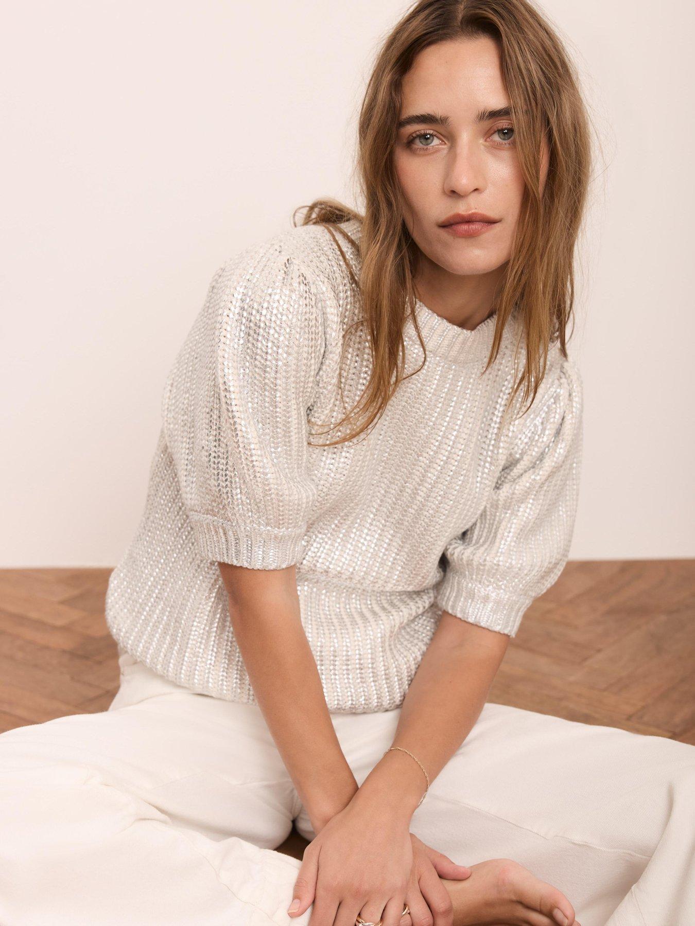 mint-velvet-foil-print-knit-top-silverfront