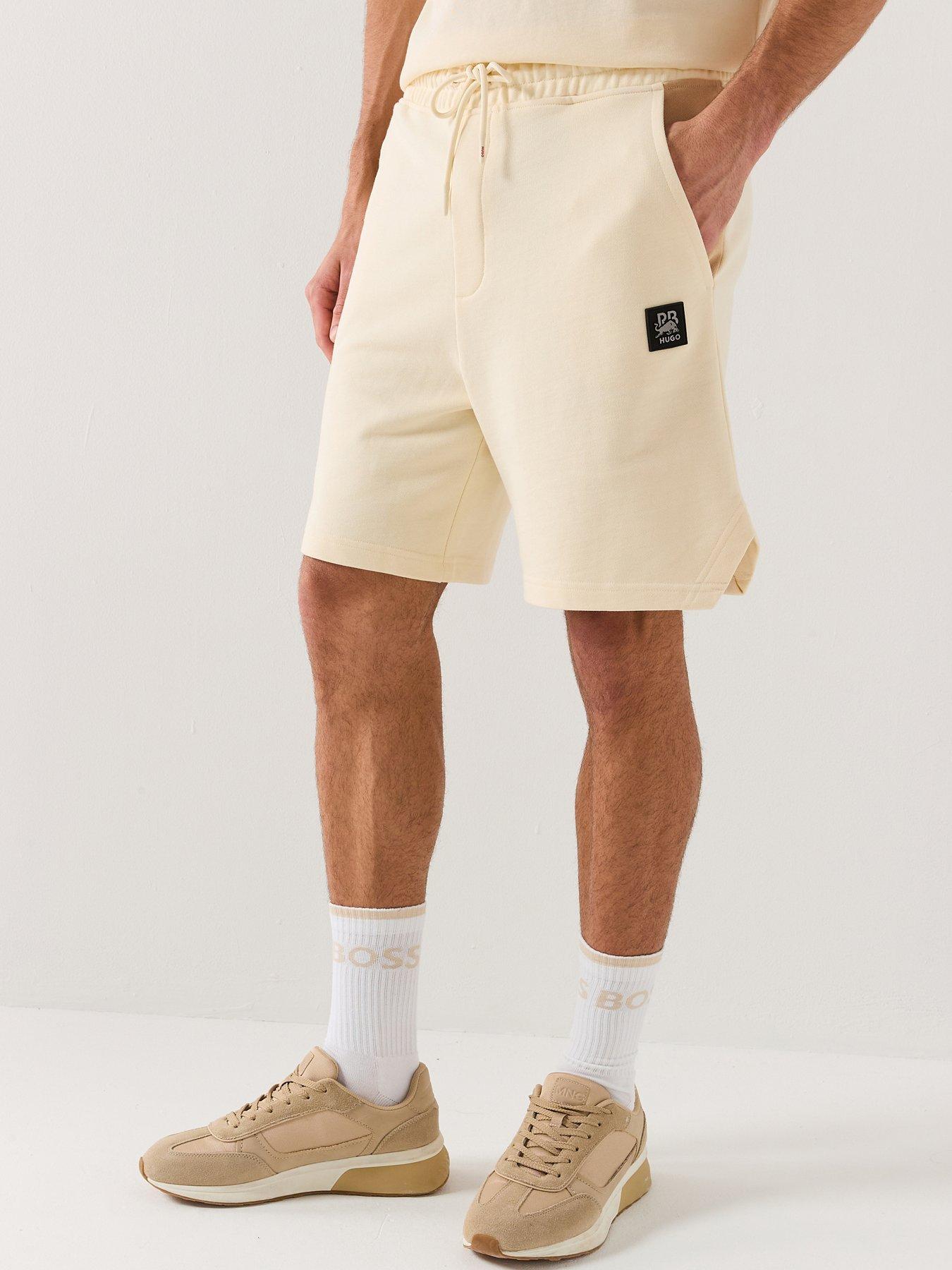 HUGO HUGO X RB Despen Relaxed Fit Jersey Shorts - White